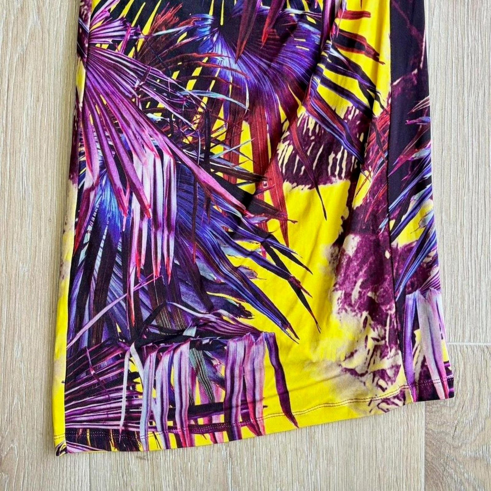 Jean Paul Gaultier Jean Paul Gaultier Soleil Women’s Sheath Dress Purple/Yellow Size S / US 4 / IT 40 - 6 Thumbnail