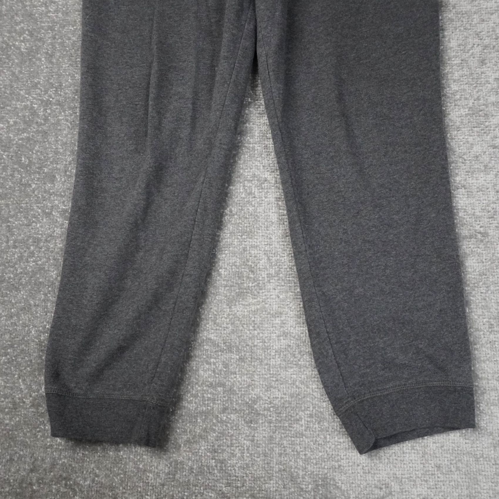 Nautica Nautica Athletic Sweatpants Mens Medium Gray Drawstring Pockets Activewear Fatigue Logo Moisture Wicking Regular Fit Size US 31 - 4 Thumbnail