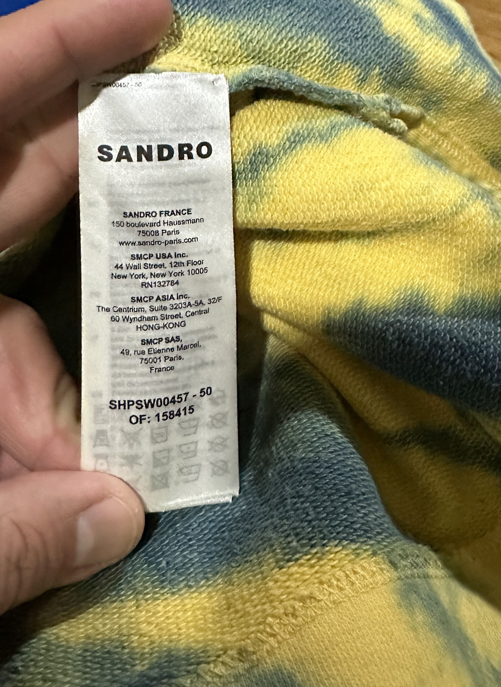 Sandro Hoodie Tie-Dye Size US XL / EU 56 / 4 - 5 Thumbnail