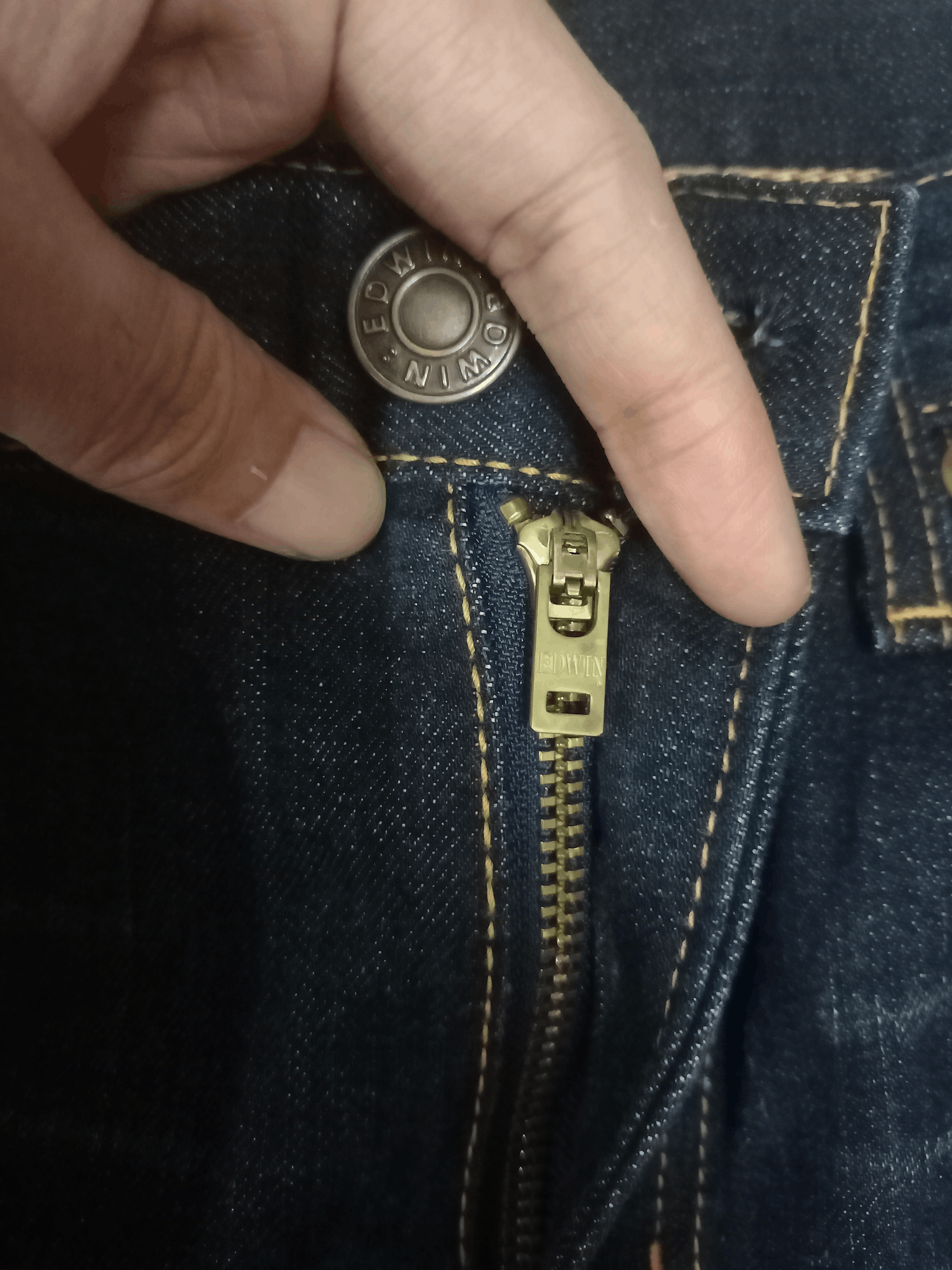 Edwin × Japanese Brand Vintage Japanese Edwin 502 Washed Blue Distressed Jeans Size US 29 - 3 Thumbnail