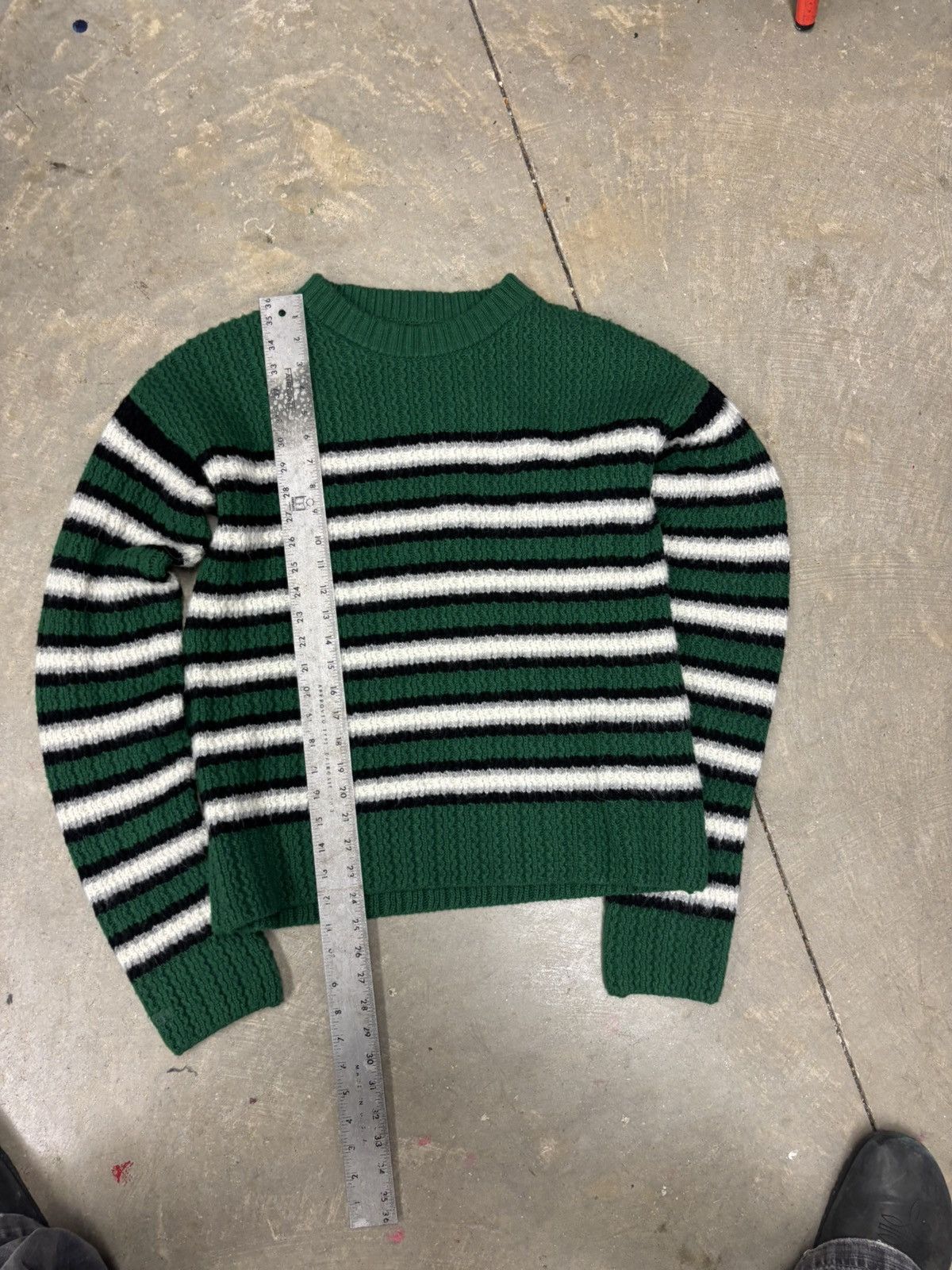ERL ERL Green Striped Knit Sweater – Made in Italy 🇮🇹 Size US M / EU 48-50 / 2 - 3 Thumbnail