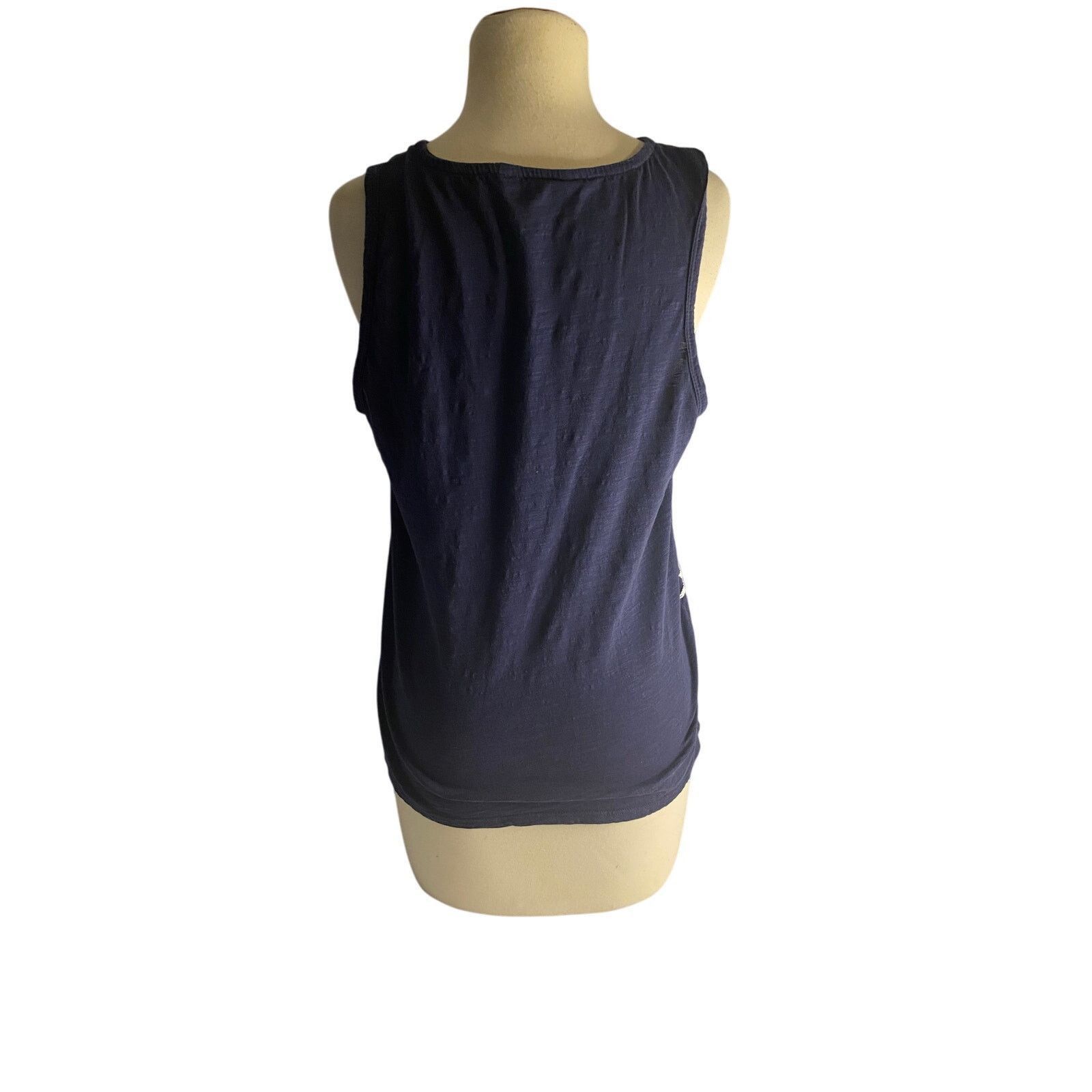 Lucky Brand Boho Festival Embroidered Navy Sleeveless Tank Top Lucky Size M / US 6-8 / IT 42-44 - 5 Thumbnail