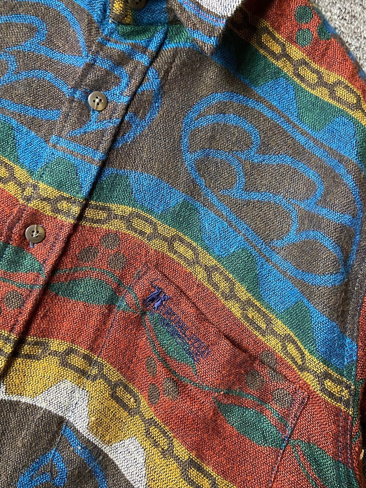 Japanese Brand × Vintage ROYAL POLO Sports Club Abstract Button up Shirt (125) Size US M / EU 48-50 / 2 - 7 Thumbnail