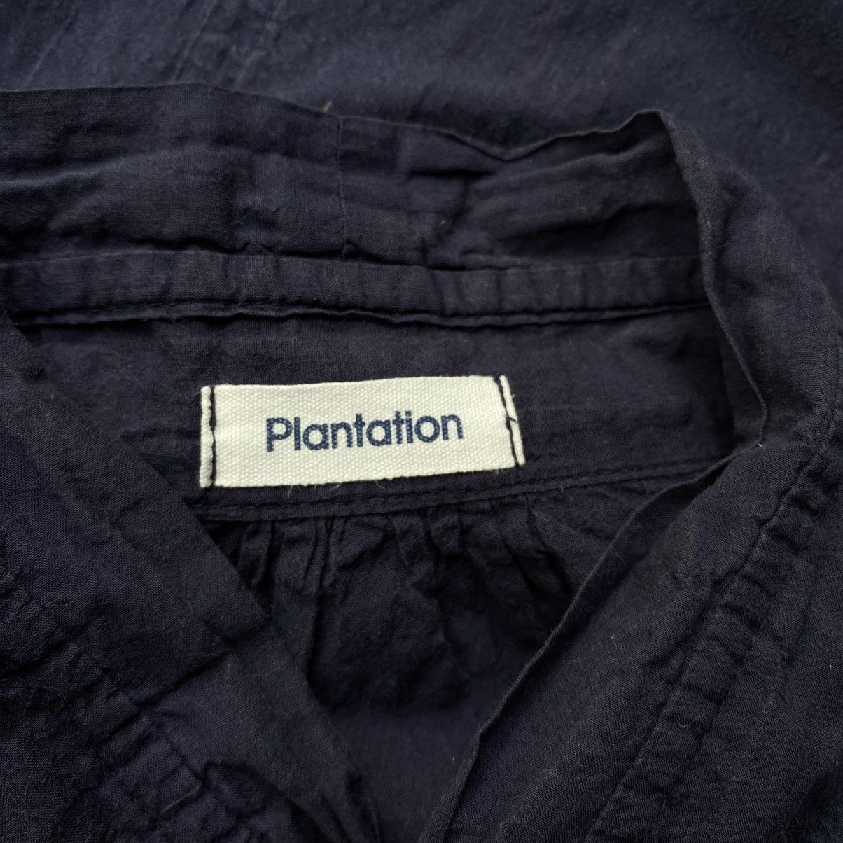 Issey Miyake Plantation Navy Textured Shirt Size XL / US 12-14 / IT 48-50 - 8 Thumbnail