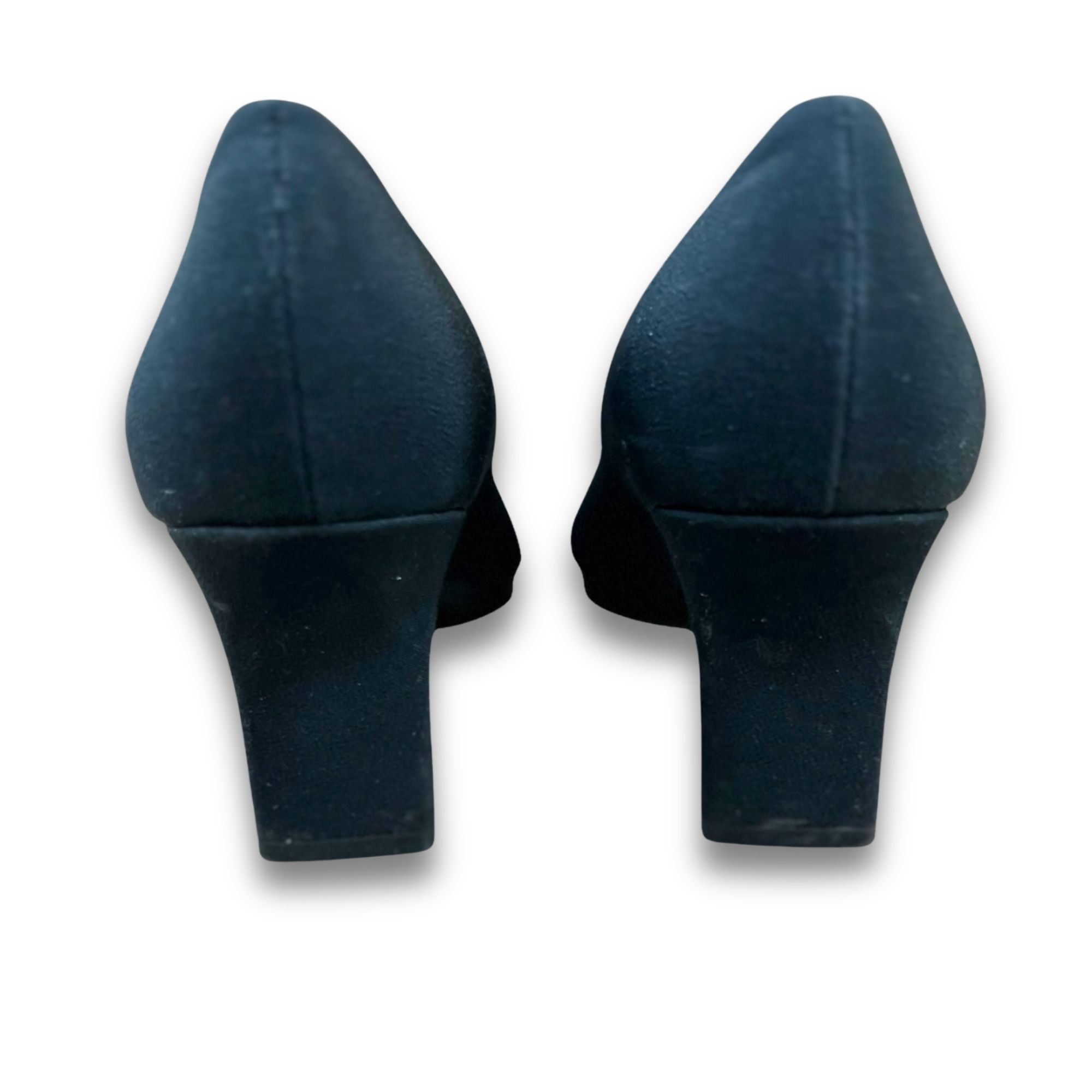 Nordstrom Nordstrom Glow 2" Black Heels Size 8 Elegant Square-Toe Pump Size US 8 / IT 38 - 7 Thumbnail