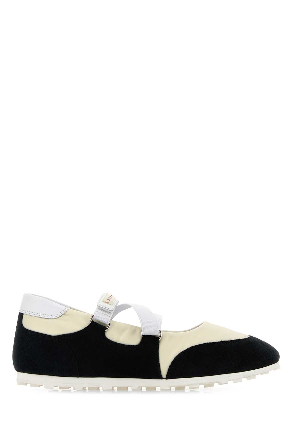 Marni Two-Tone Suede And Fabric Ballerinas Size US 9 / IT 39 - 1 Thumbnail