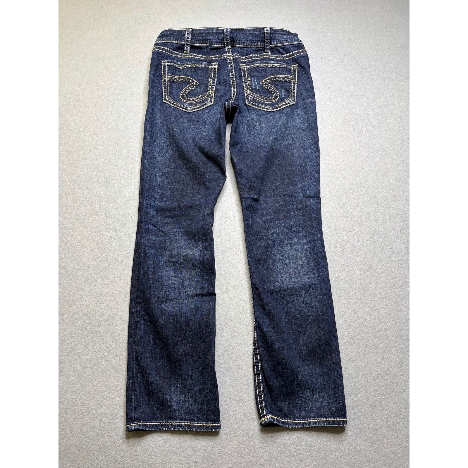 Silver Jeans Co. Silver Jeans Suki Straight Womens 30x30 Dark Bootcut Jeans Size 30" / US 8 / IT 44 - 2 Thumbnail