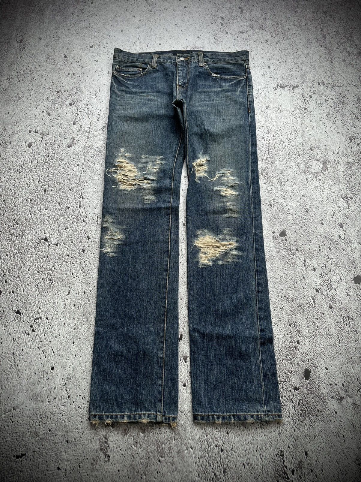 Hysteric Glamour Japanese Distressed denim rico undercover style Size US 33 - 1 Thumbnail