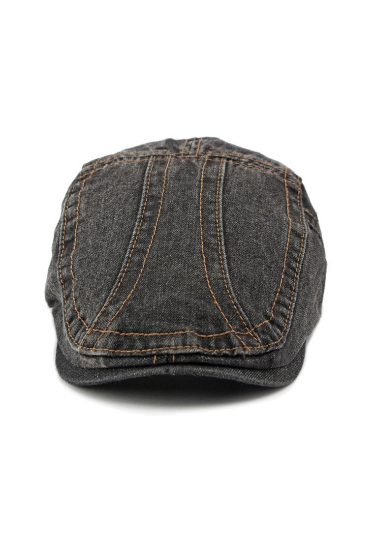 Other Black Denim Beret Hat Size ONE SIZE - 2 Thumbnail