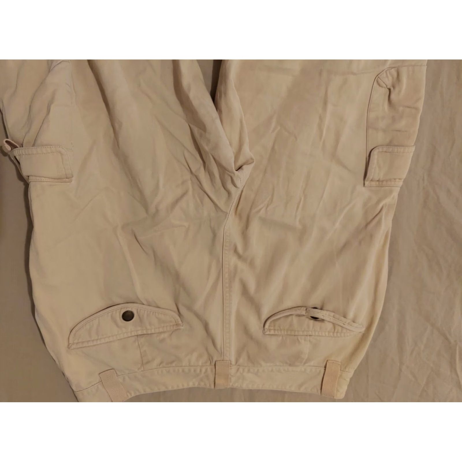 Vintage Womens Polo Ralph Lauren Cargo Pants 10 Cotton Khaki Slack Chino Capri Size 32" / US 10 / IT 46 - 2 Thumbnail