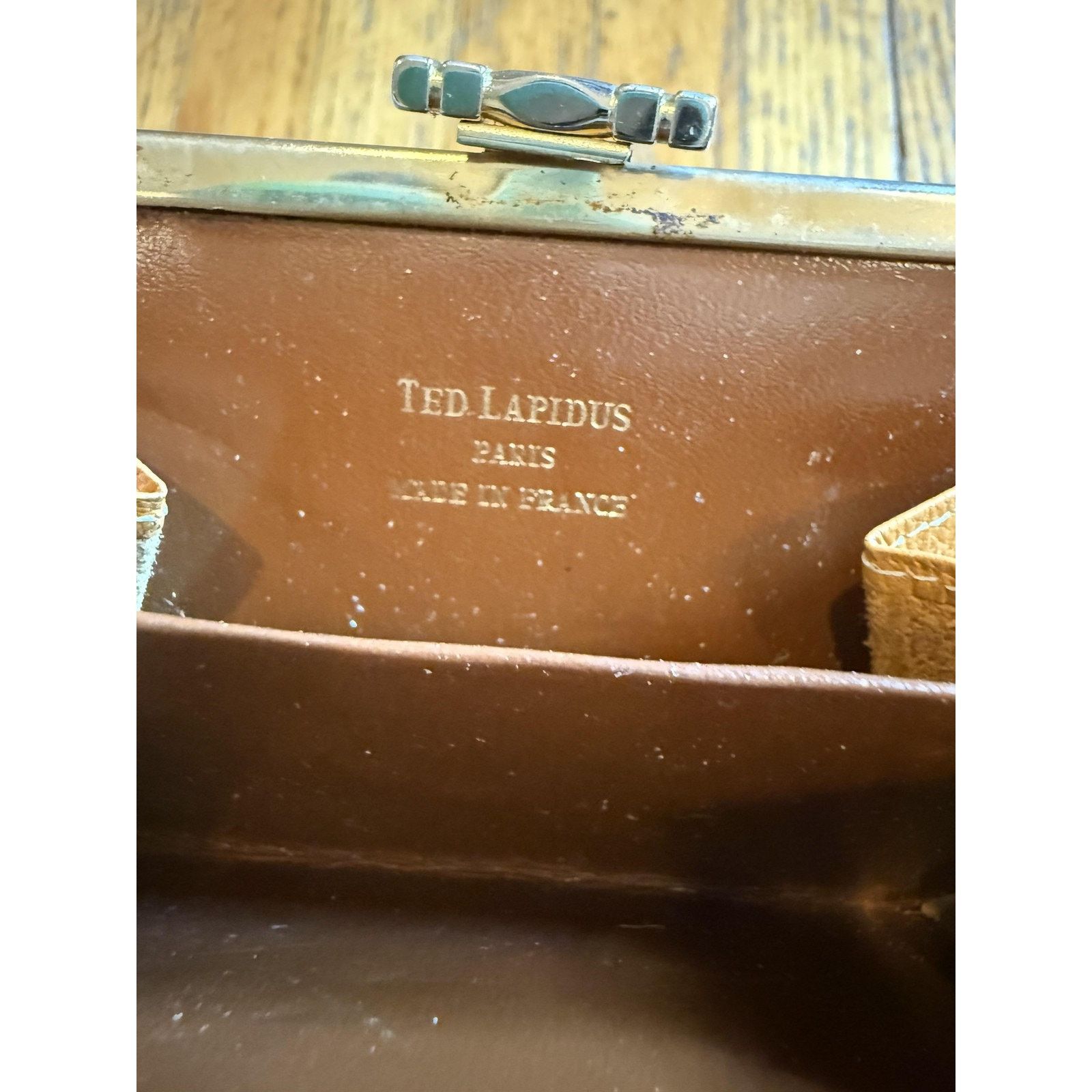 TED LAPIDUS Vintage Ted Lapidus Womens Wallet Black Tan Leather Size ONE SIZE - 6 Thumbnail