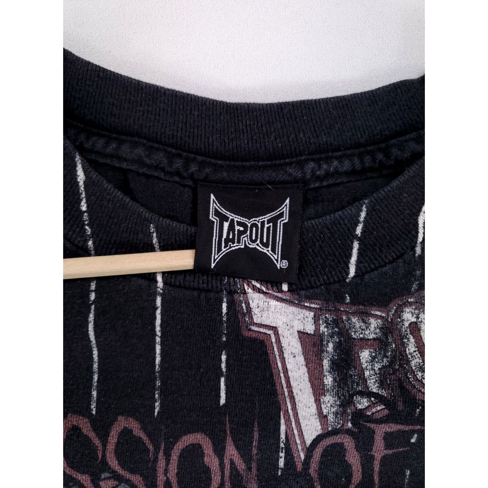 Tapout VINTAGE Tapout Y2K Expression of Combat T Shirt Black Short Sleeve Mens XL Size US XL / EU 56 / 4 - 2 Thumbnail