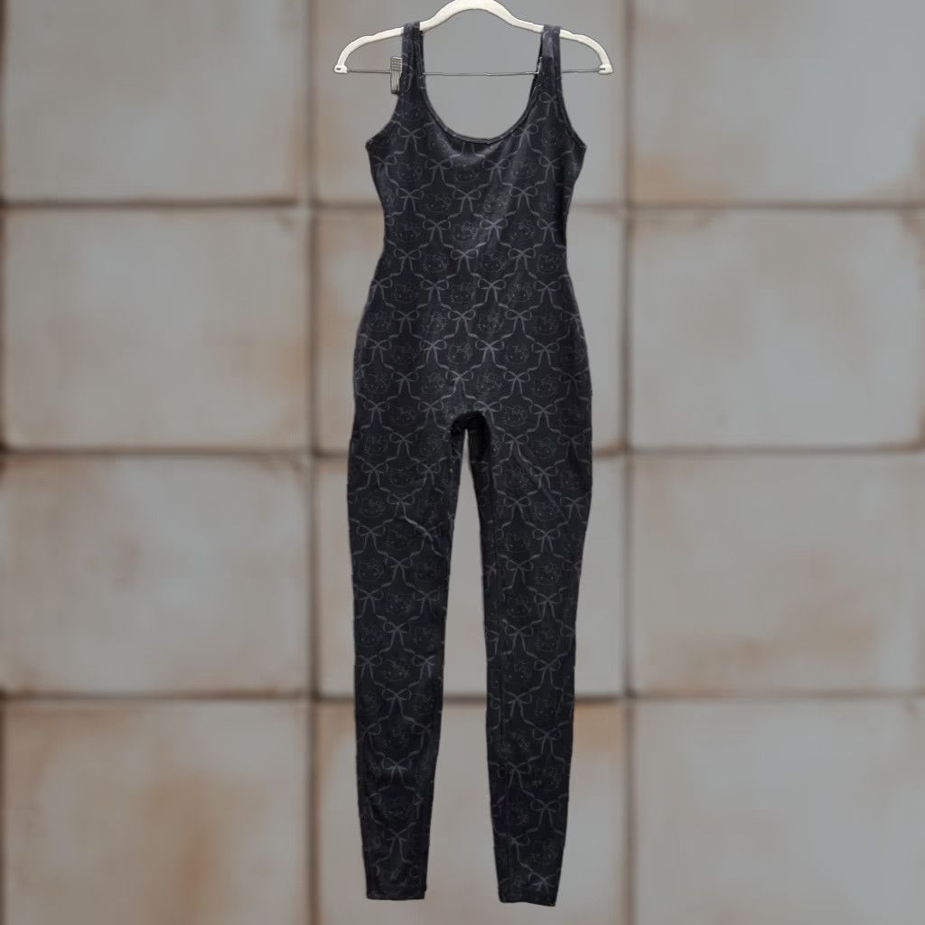 Forever 21 Womens Black Animal Print Hello Kitty Jumpsuit Size S