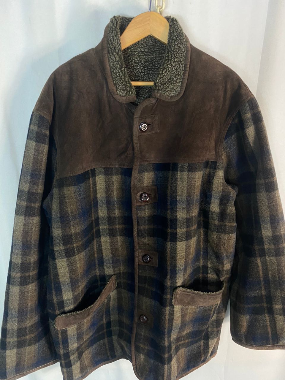 Vintage Maypole wool and Sherpa button up jacket Size US L / EU 52-54 / 3 - 3 Thumbnail