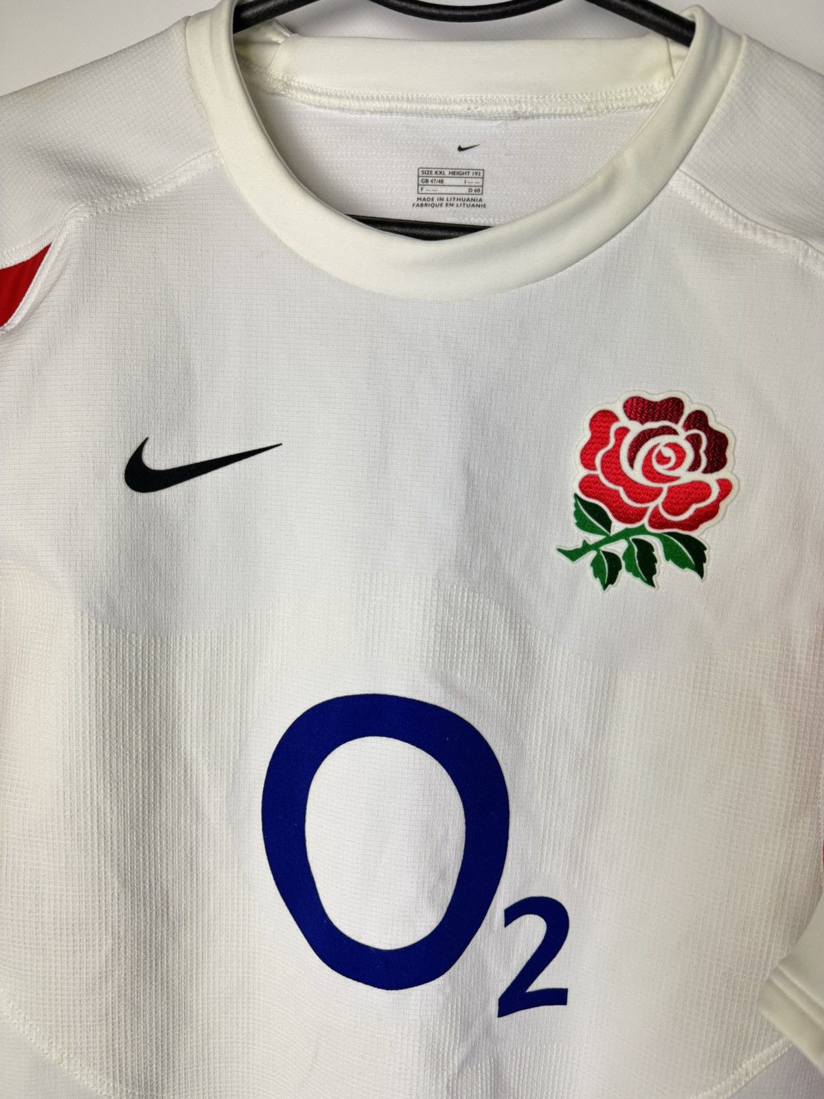 Nike England Rugby Union 2005 2007 Home Rugby Shirt Jersey Nike Size US XXL / EU 58 / 5 - 3 Thumbnail
