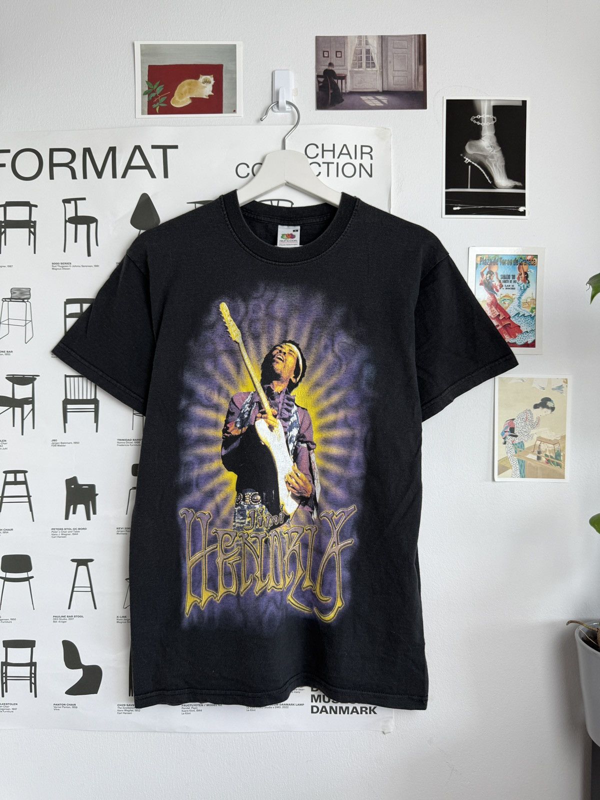 Band Tees Vintage 90s Jimi Hendrix printed t-shirt S rock metal hippie Size US S / EU 44-46 / 1 - 1 Thumbnail