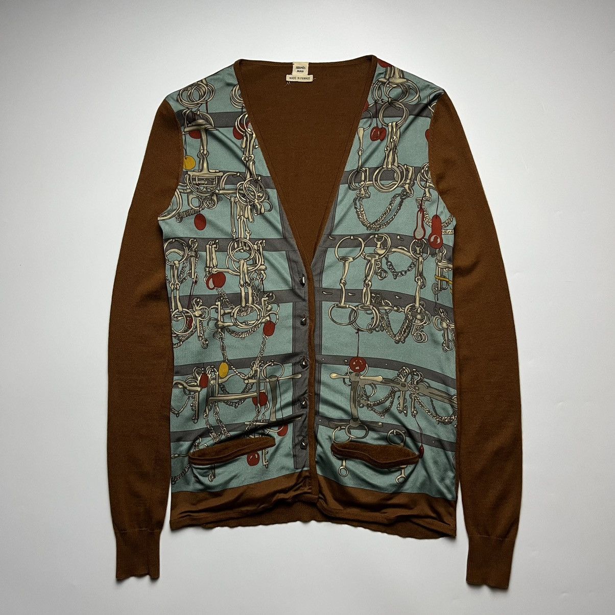 Hermes Hermès by Maison Margiela Chain Iron Button Cardigan Size XS / US 0-2 / IT 36-38 - 1 Thumbnail