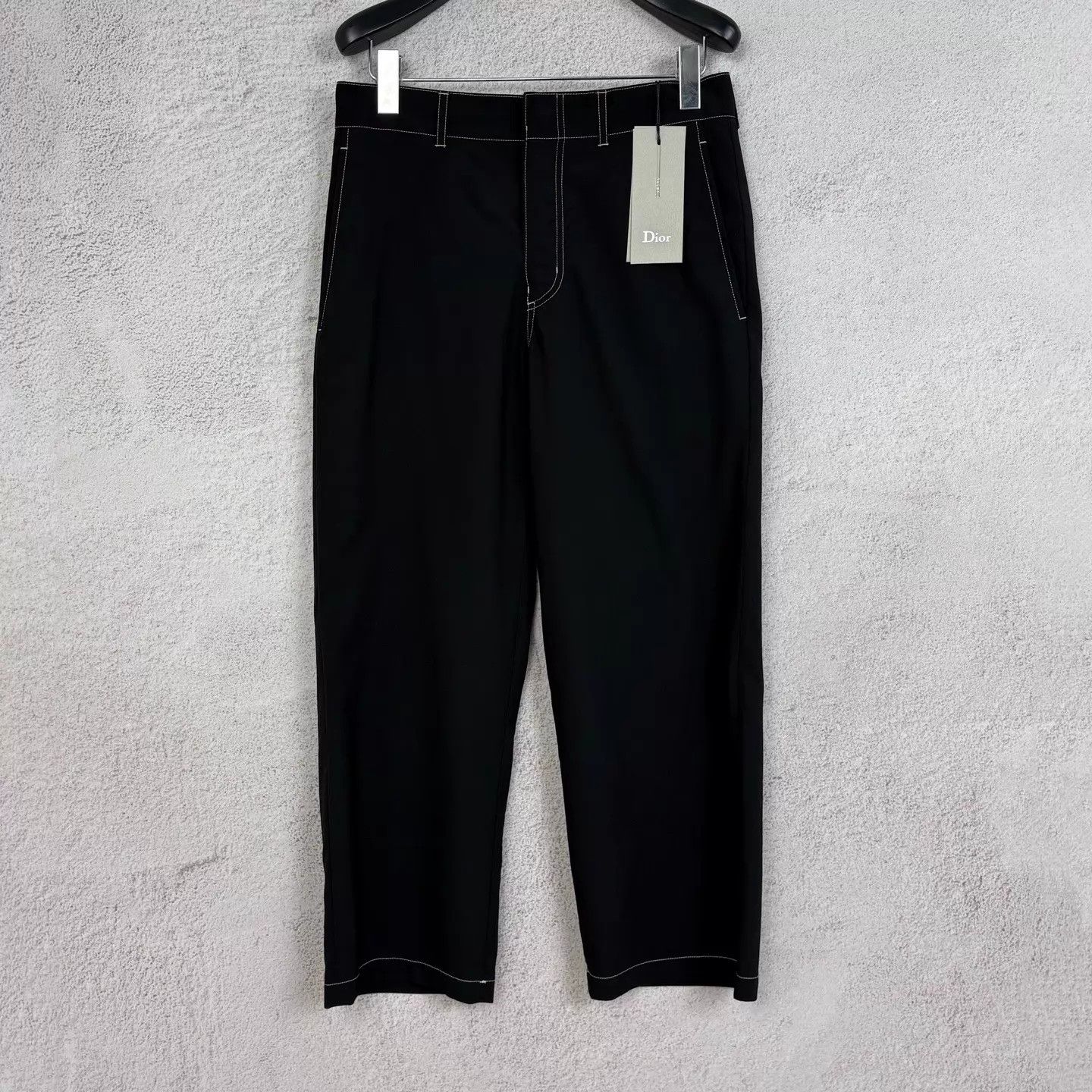 Dior DIOR Stitched Black Casual Suit Trousers 46 Size US 30 / EU 46 - 1 Thumbnail