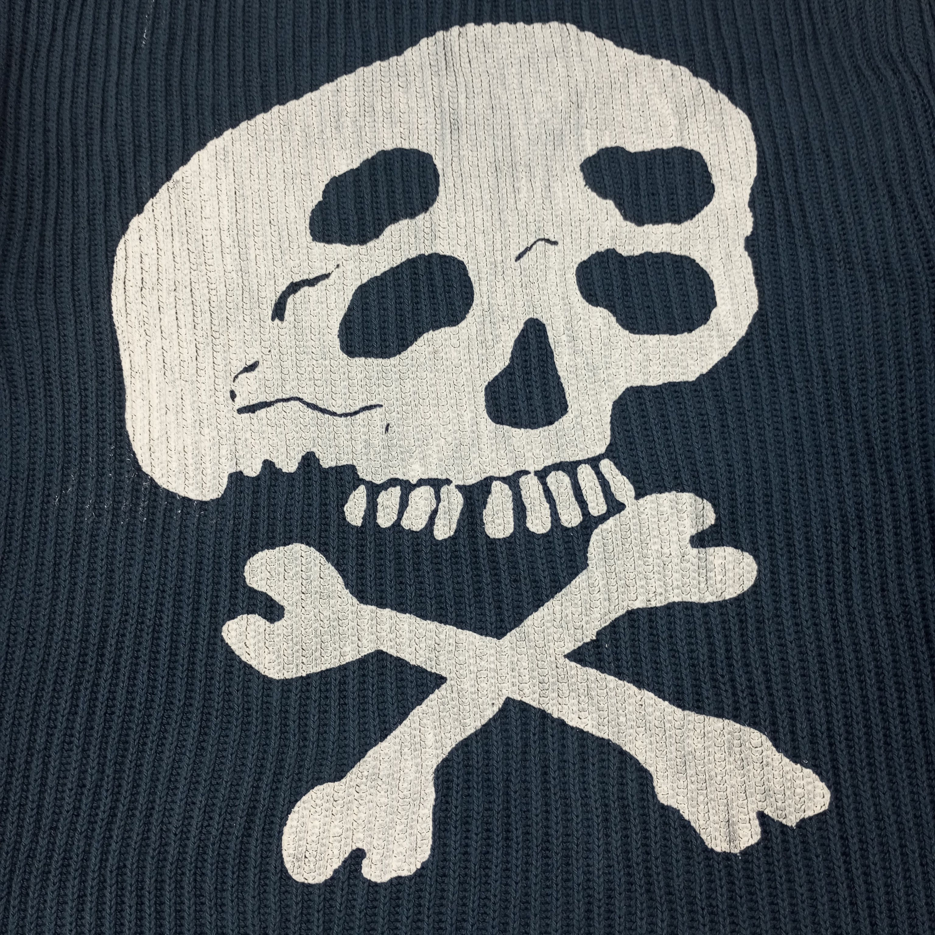 Vintage × Zara Zara x Custom Skulls Art Knitwear Sweater Size US S / EU 44-46 / 1 - 2 Thumbnail