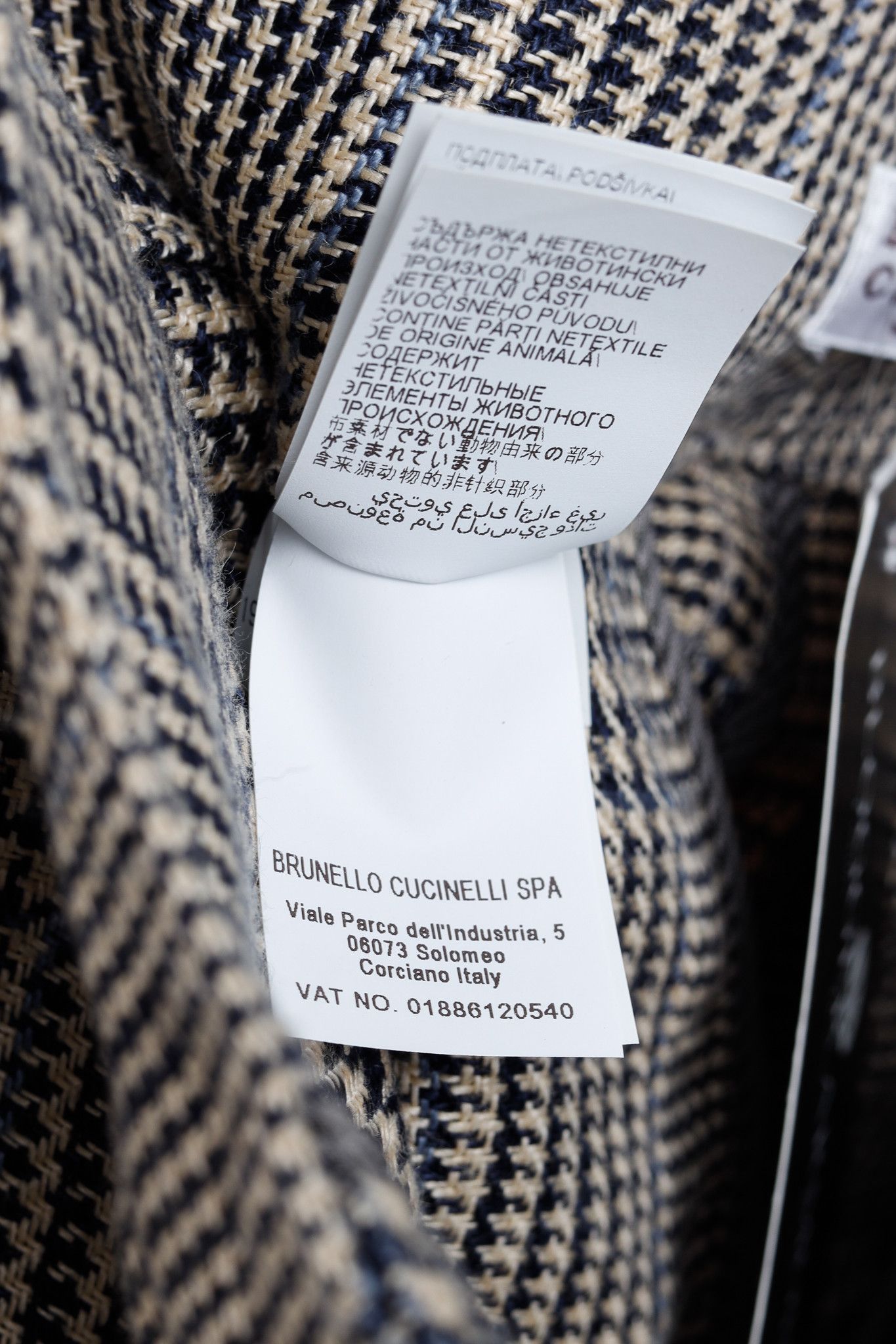 Brunello Cucinelli Brunello Cucinnelli SS/19 Beige & Black Linen Check Trousers Size 27" / US 4 / IT 40 - 15 Thumbnail