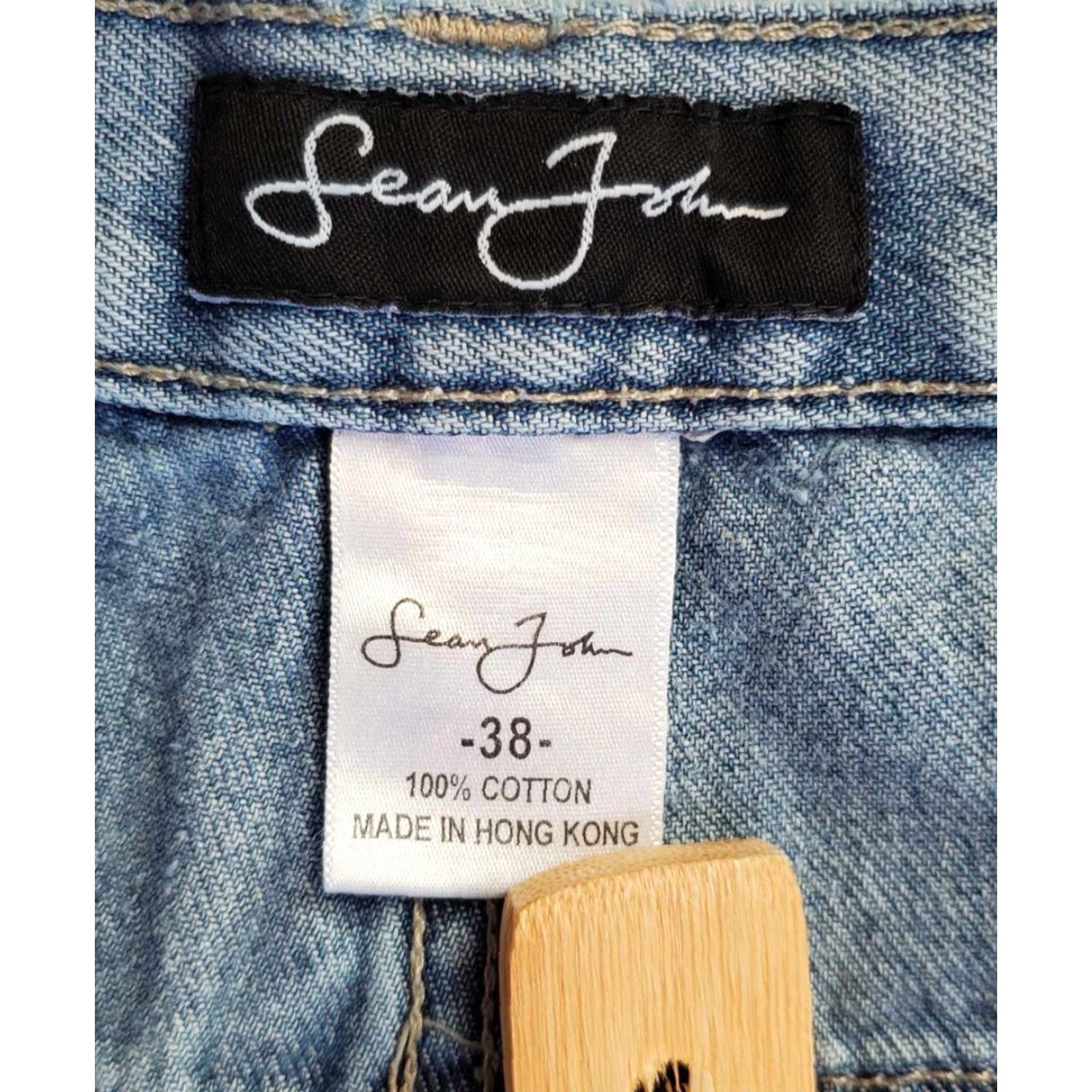 Sean John VINTAGE Sean John Jeans Hip Hop Denim 38x32 Men Blue 5-Pocket Design Relaxed Era Y2K Grail Baggy Shirt Size US 38 / EU 54 - 2 Thumbnail