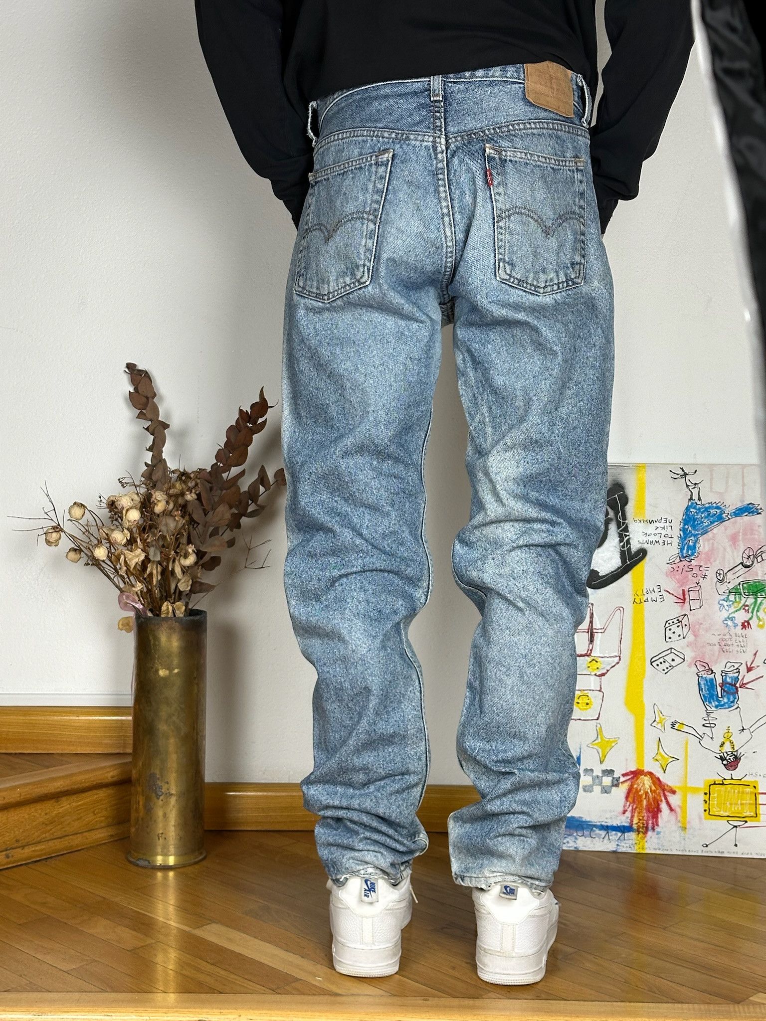 Levi's Vintage Levis 525 Light Wash Jeans Size US 33 - 3 Thumbnail
