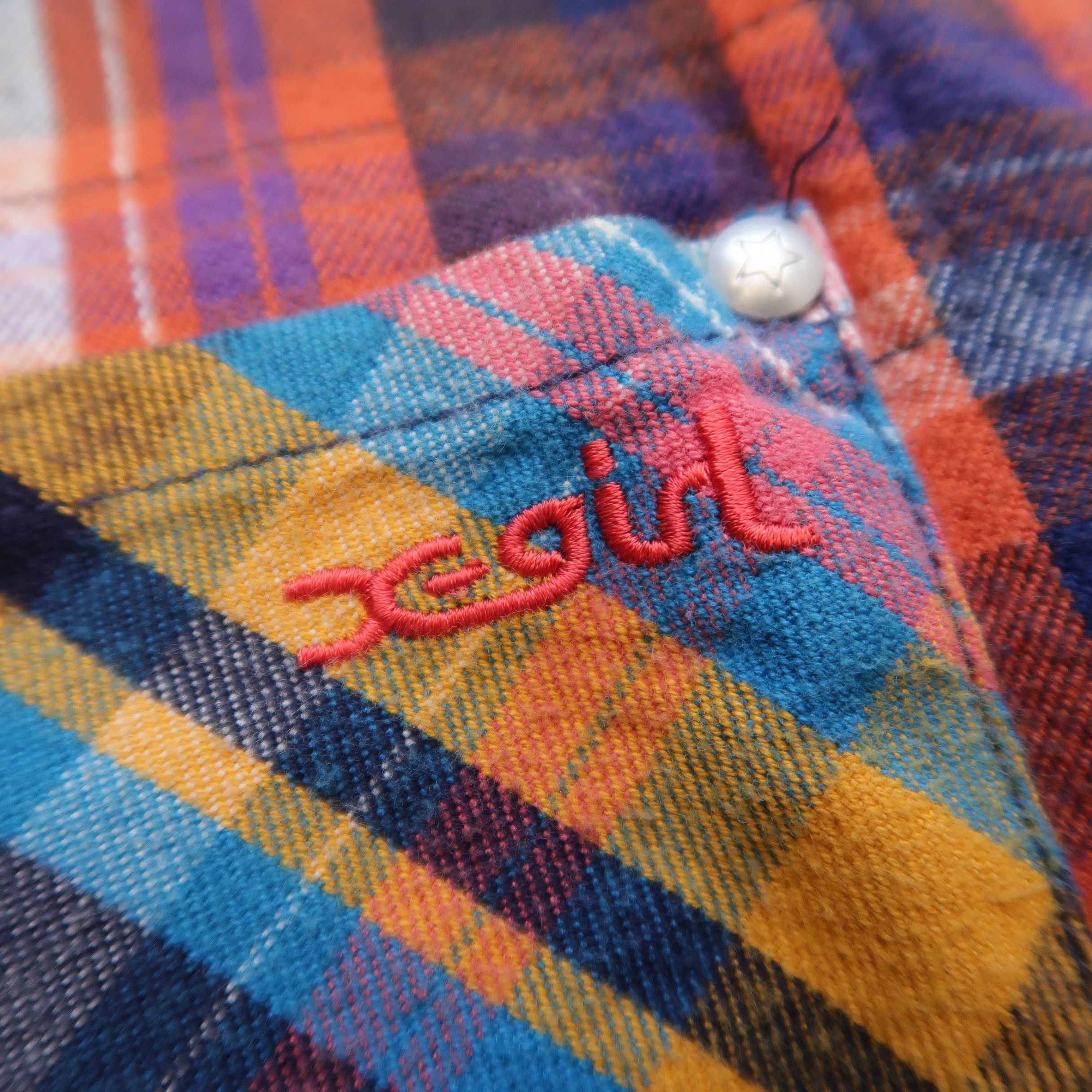 Japanese Brand 2000s X-Girl Japan Flannel Detachable Hood Shirt Size US S / EU 44-46 / 1 - 6 Thumbnail