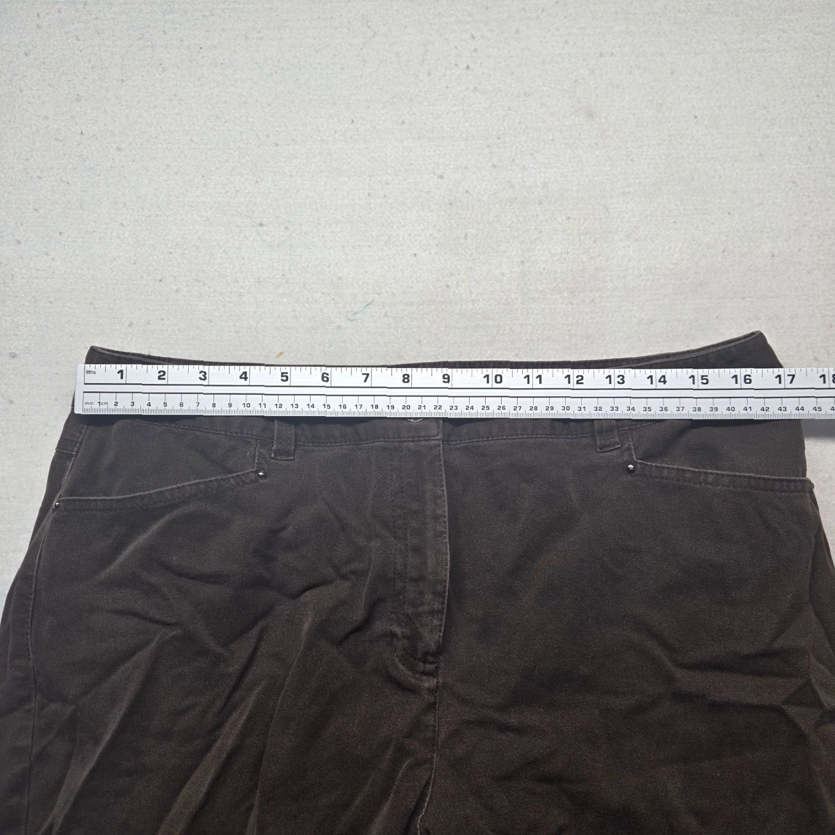 Vintage Peck & Peck Jeans Pants Black Adult Womens 12 Jeans Pants Straight Mid Rise Black 12 Womens Size 34" / US 12 / IT 48 - 4 Thumbnail