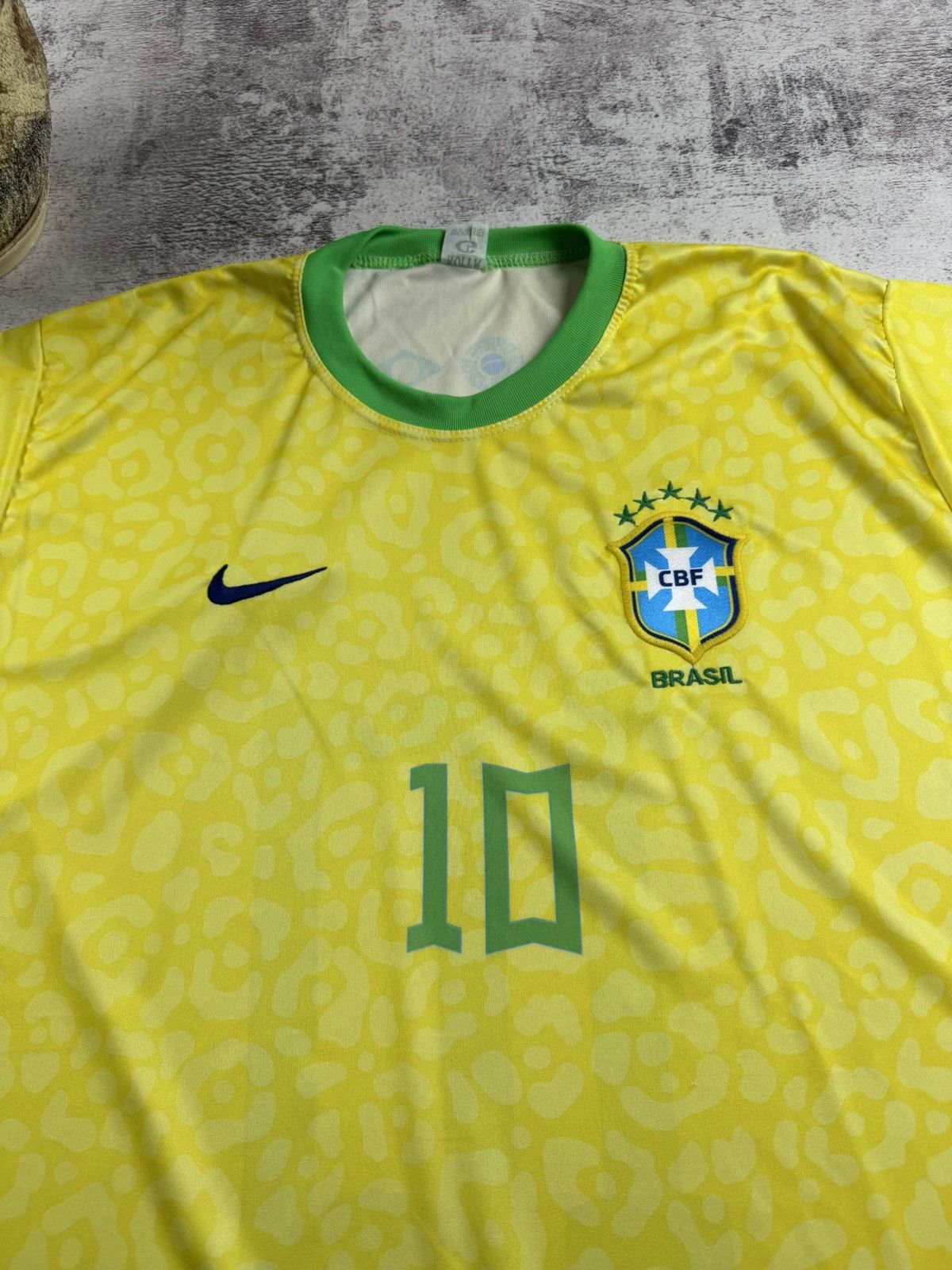 Vintage BRASIL Away National Football Blokecore Tee T Shirt Jersey Size US L / EU 52-54 / 3 - 8 Thumbnail