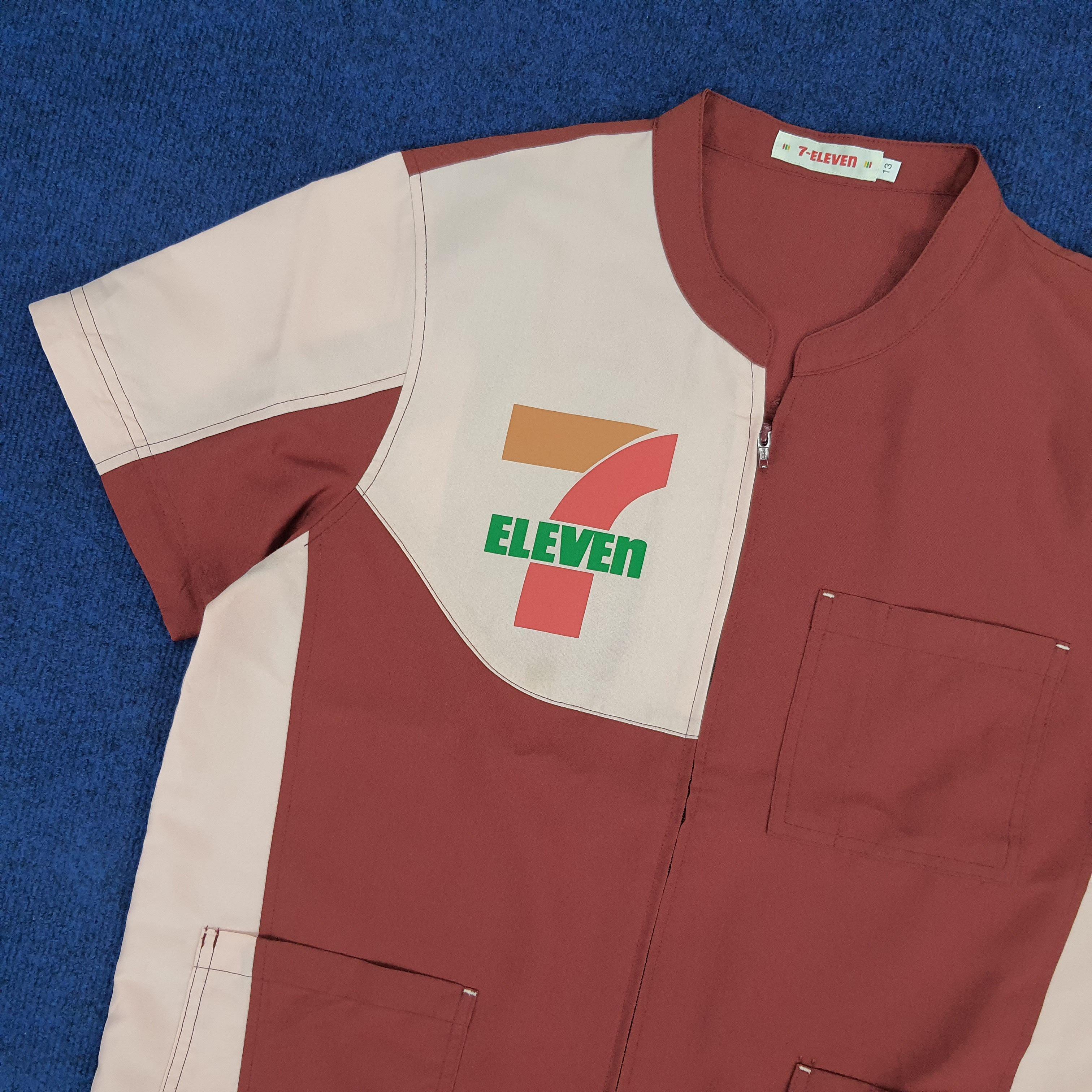 Japanese Brand × Vintage Vintage 7 Eleven Japanese Brand Staff Uniform Jacket Size US M / EU 48-50 / 2 - 2 Thumbnail