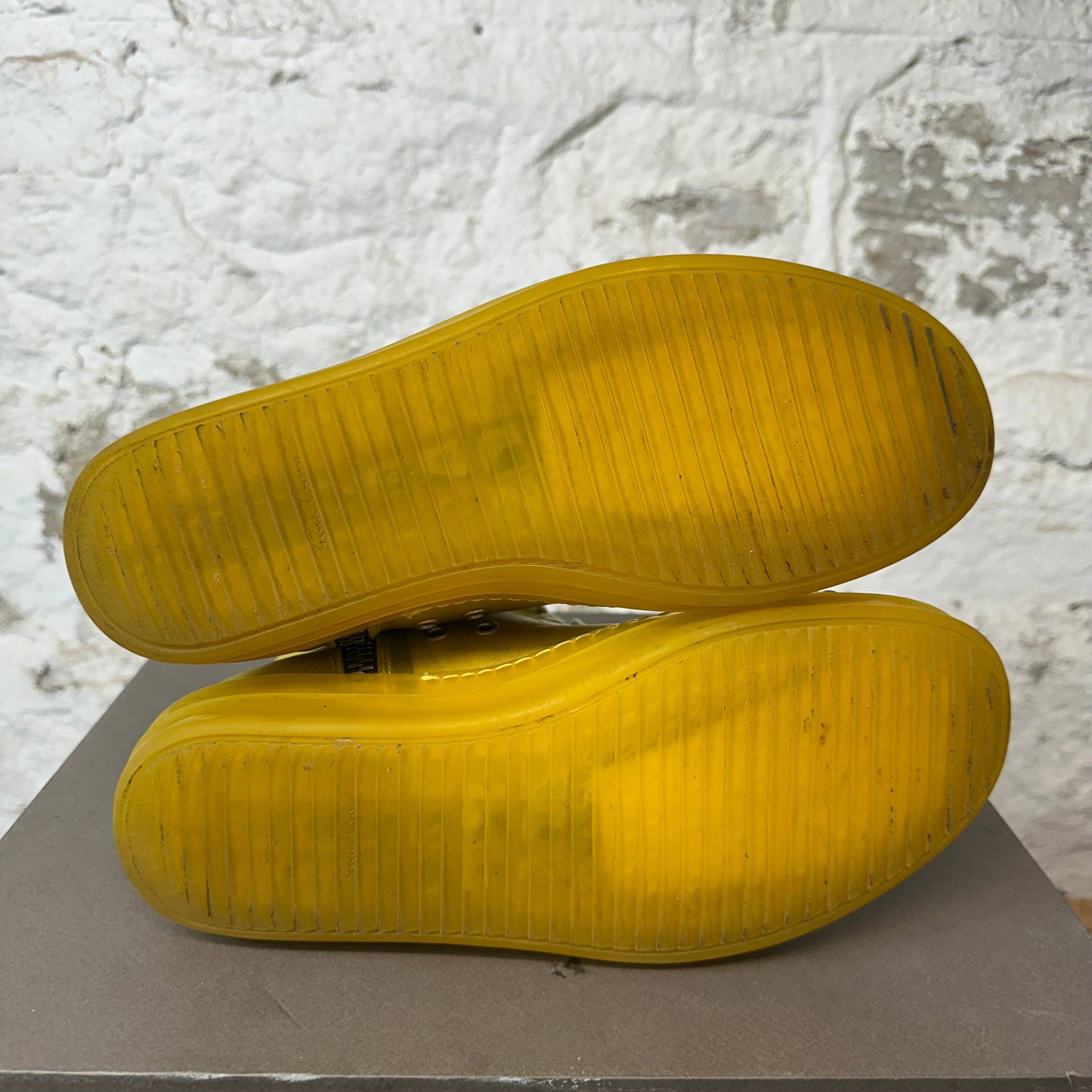 Rick Owens Rick Owens Ramone Transparent Yellow High Sneaker Sz 8 (41) Size US 8 / EU 41 - 5 Thumbnail