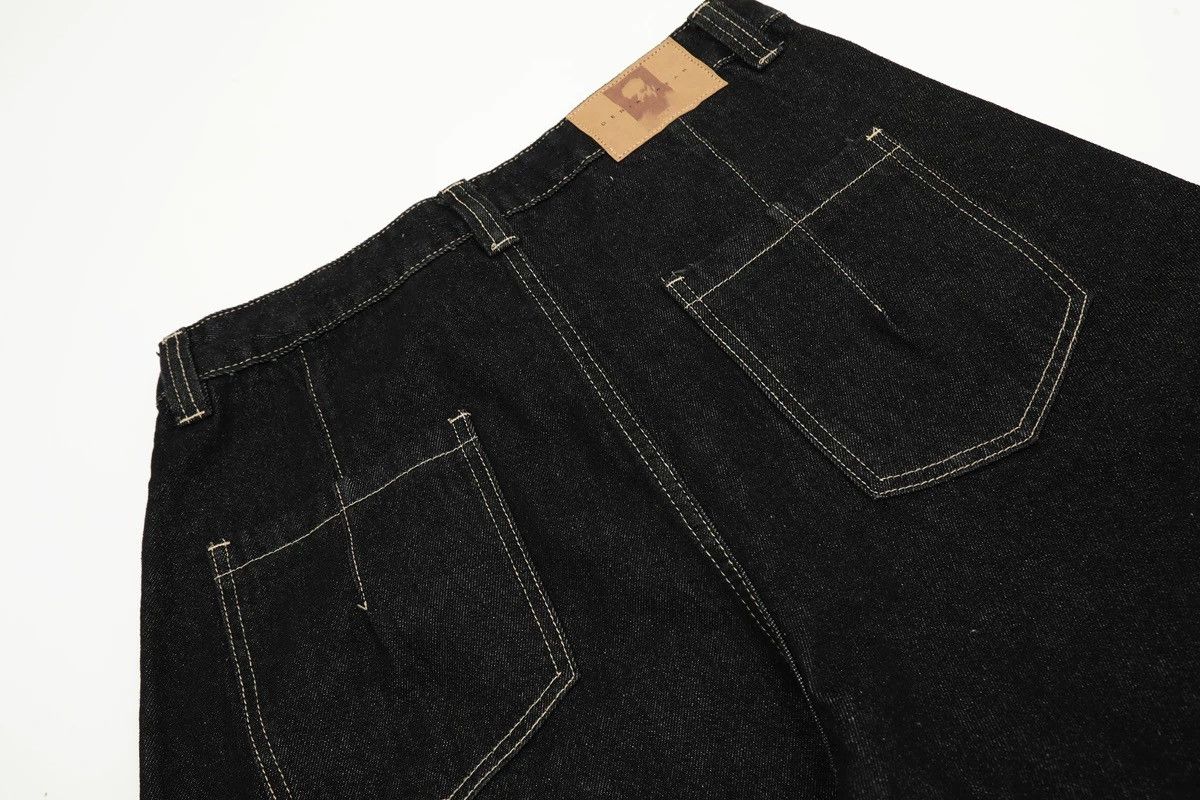 Japanese Brand × Vintage Avant garde retro punk barrel leg jeans pants Size US 30 / EU 46 - 7 Thumbnail