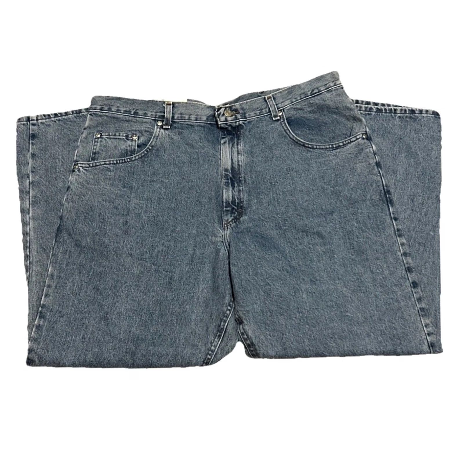 Wrangler NEW Wrangler Hero Originals Easy Fit Jeans - Size 40 X 30 NWT Regular Blue Denim 5-Pocket Mens Jeans Size US 40 / EU 56 - 2 Thumbnail