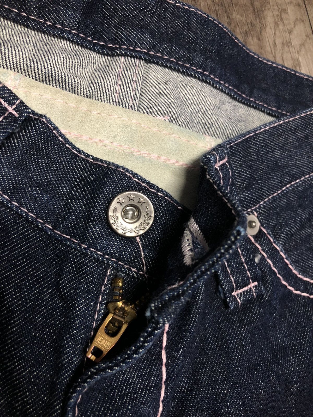 Designer × Japanese Brand × Vintage Vintage Chopper Tooth Denim Jeans Rare Design Unisex Size US 30 / EU 46 - 7 Thumbnail