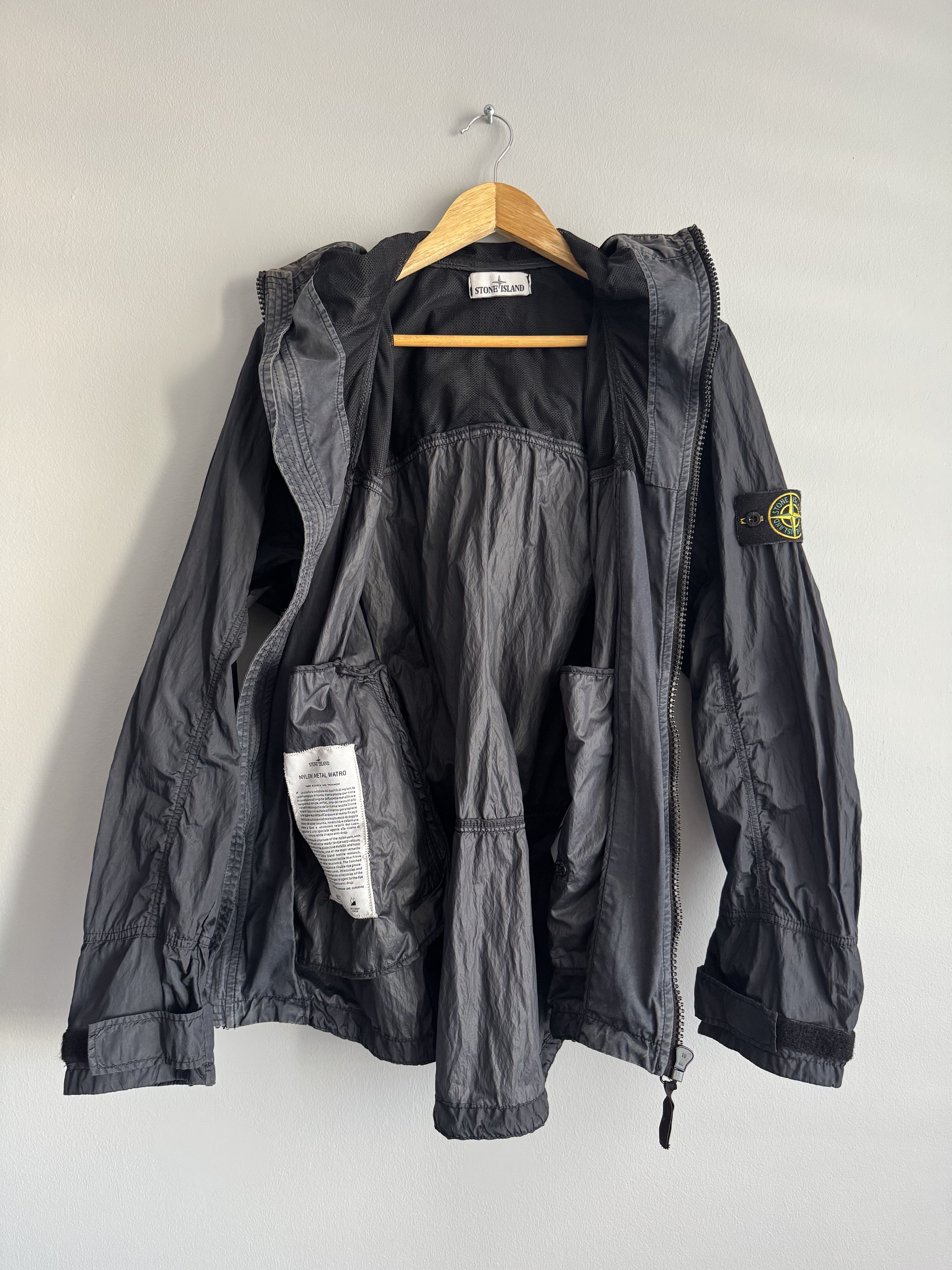 Stone Island Stone Island Black Navy Nylon Metal Watro Shimmer Jacket Size US XL / EU 56 / 4 - 6 Thumbnail