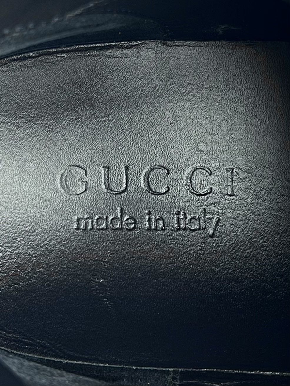 Gucci GUCCI Sneakers Hi Top Leather GG Monogram Canvas Navy Men's Size US 8.5 / EU 41-42 - 18 Thumbnail