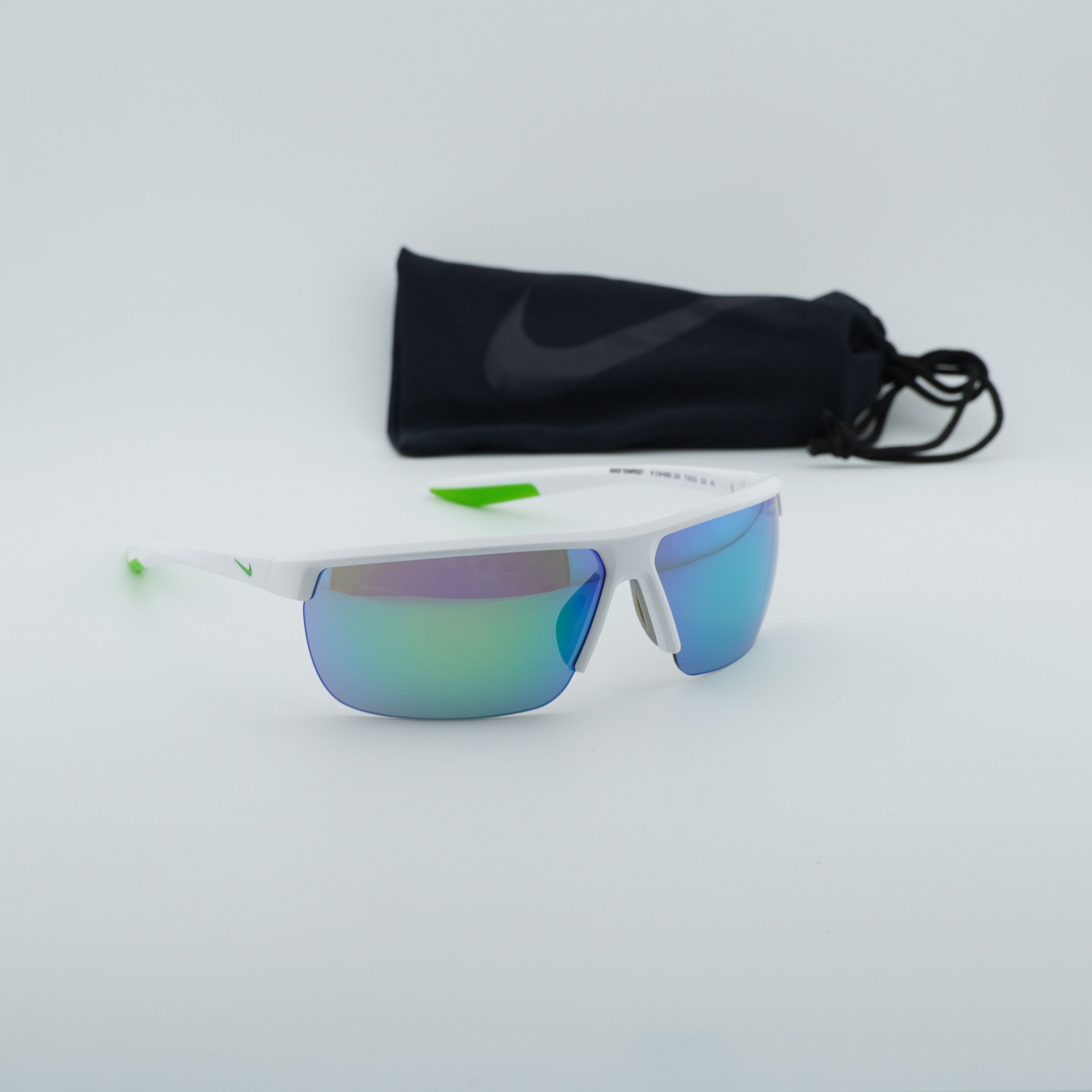 Nike NIKE TEMPEST M CW4665 103 Sunglasses White Rectangle Frame Size ONE SIZE - 1 Thumbnail