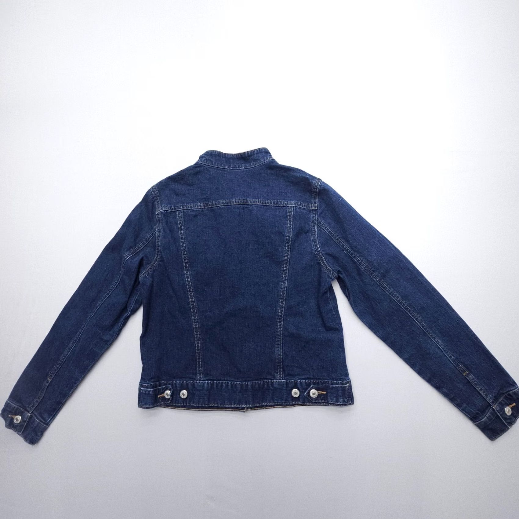 Lands' End Lands' End Denim Jacket Womens Small Blue Trucker Crop Western Full Zip Y2K Dark Jeans Jacket Womens Small Blue Trucker Western Full Zip Y2K Dark Size S / US 4 / IT 40 - 2 Thumbnail