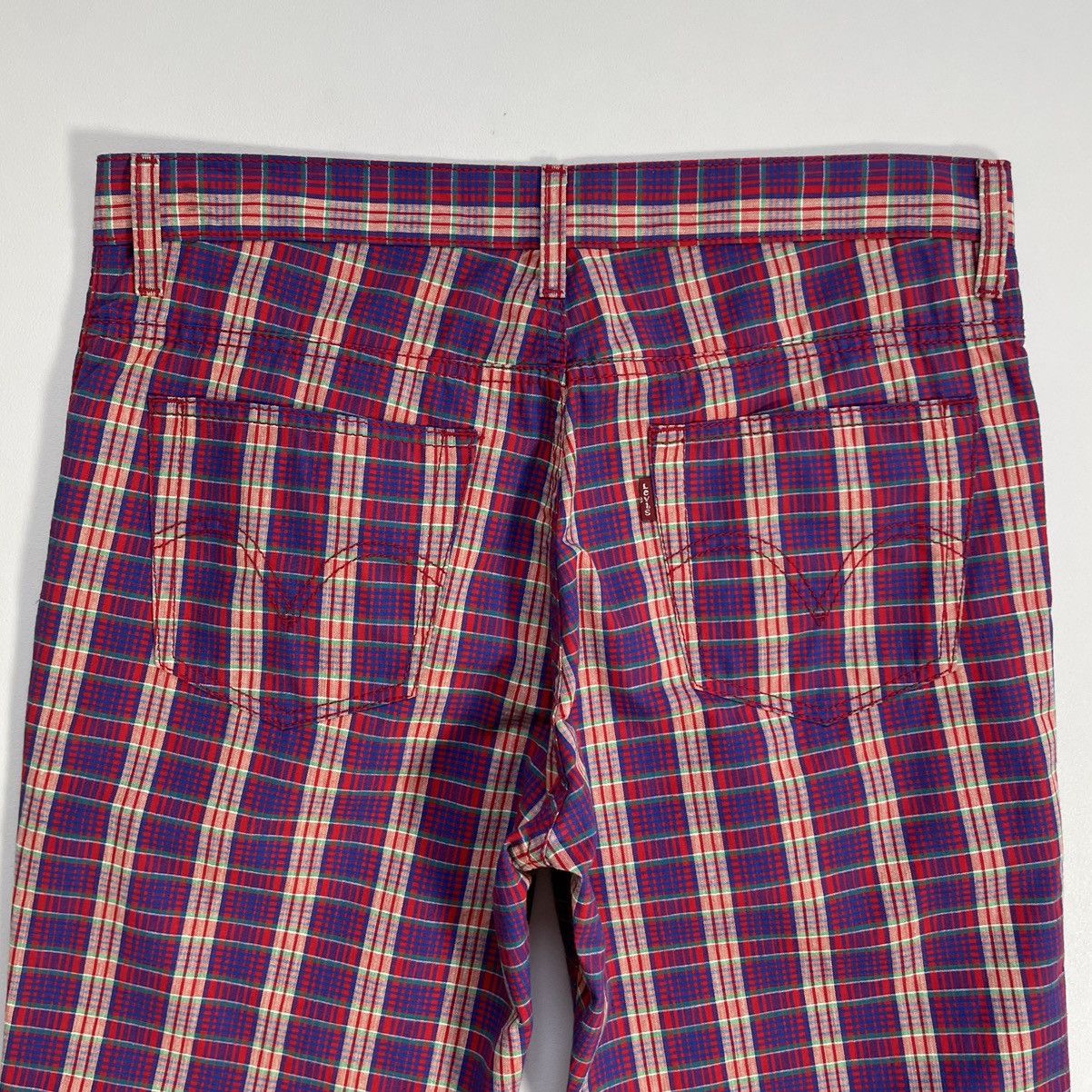 Comme des Garcons S/S 05 Punk Madras Check Flared Pants Size US 32 / EU 48 - 11 Thumbnail