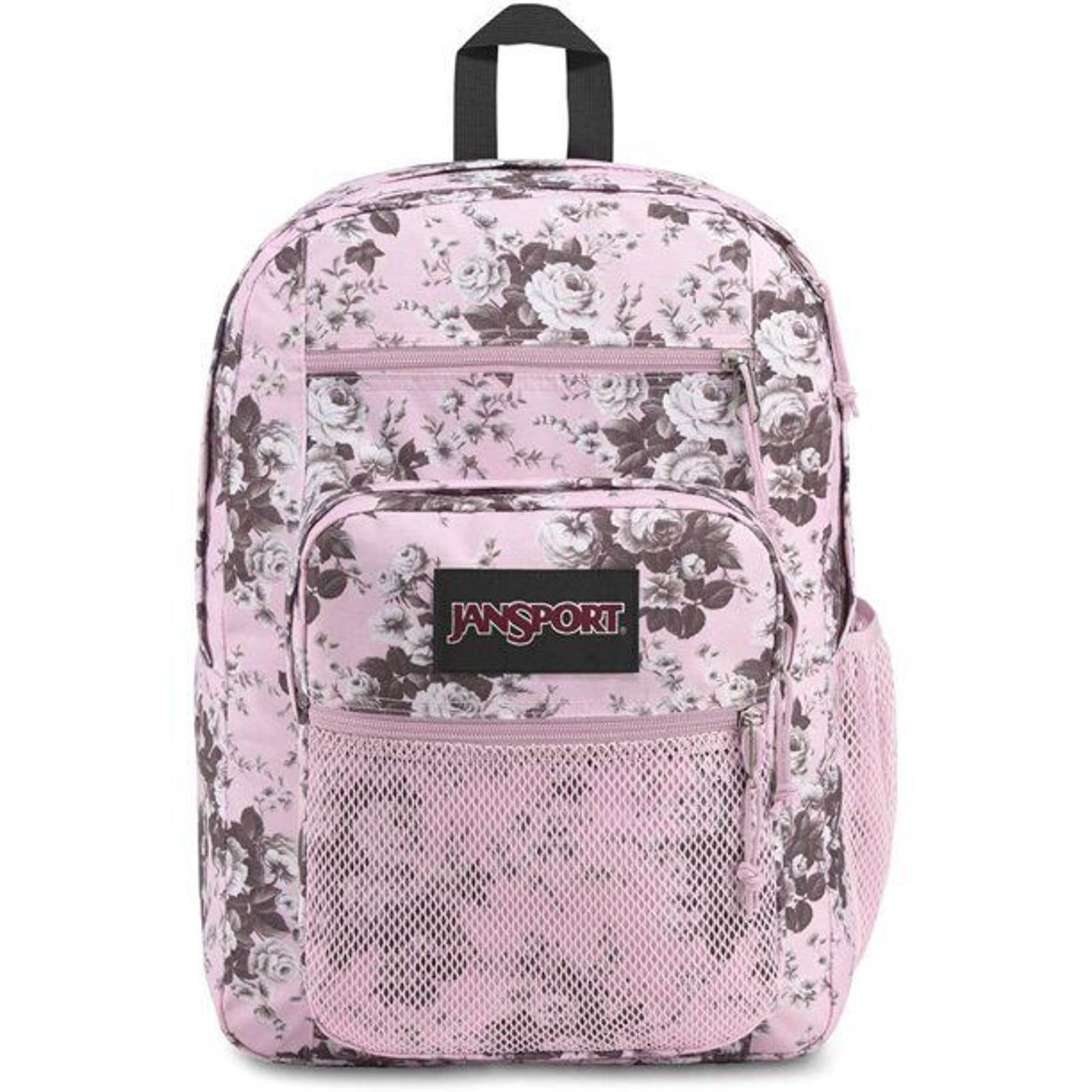jansport backpack pink flowers SuperBreak Plus with Padded 15-inch Laptop Sleeve and Integrated Bottle Pocket Take on the day with classic style and everyday functionality in the JanSport Superbreak Plus FX JanSport Cross Town Plus 17"