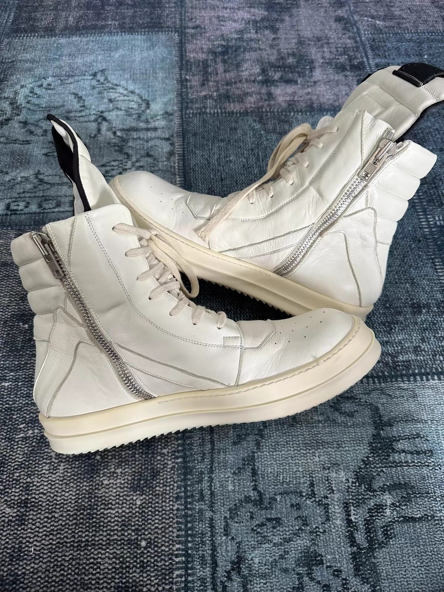 Rick Owens Rick Owens Mainline White Inverted Triangle 44 Size US 11 / EU 44 - 3 Thumbnail