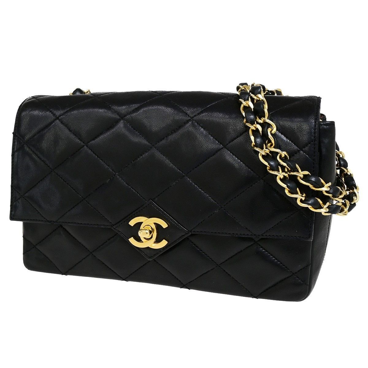 Chanel Chanel Vintage CC Chain Flap Bag Quilted Lambskin Size ONE SIZE - 1 Thumbnail