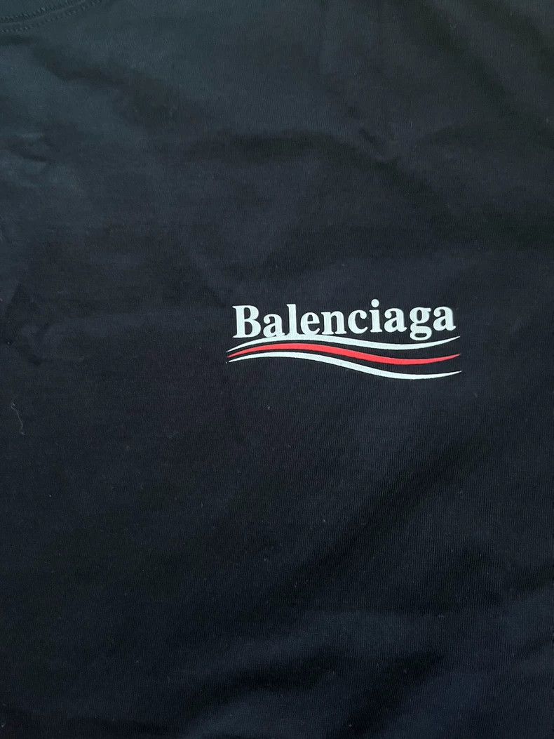 Balenciaga Balenciaga Logo monogram embroidered crew neck short sleev Size M / US 6-8 / IT 42-44 - 3 Thumbnail