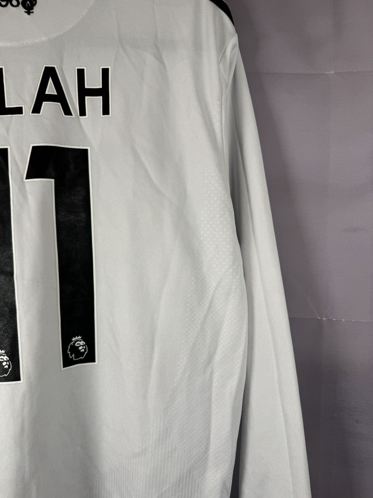 New Balance × Vintage M.SALAH Vintage Liverpool 2017/18 New Balance Jersey Large Size US L / EU 52-54 / 3 - 14 Thumbnail