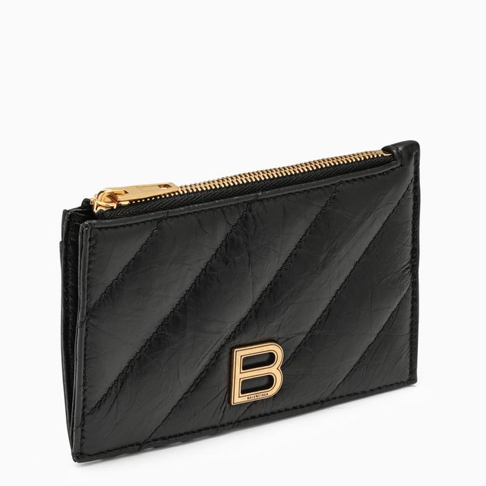 Balenciaga Balenciaga Black Leather Card Holder | Grailed