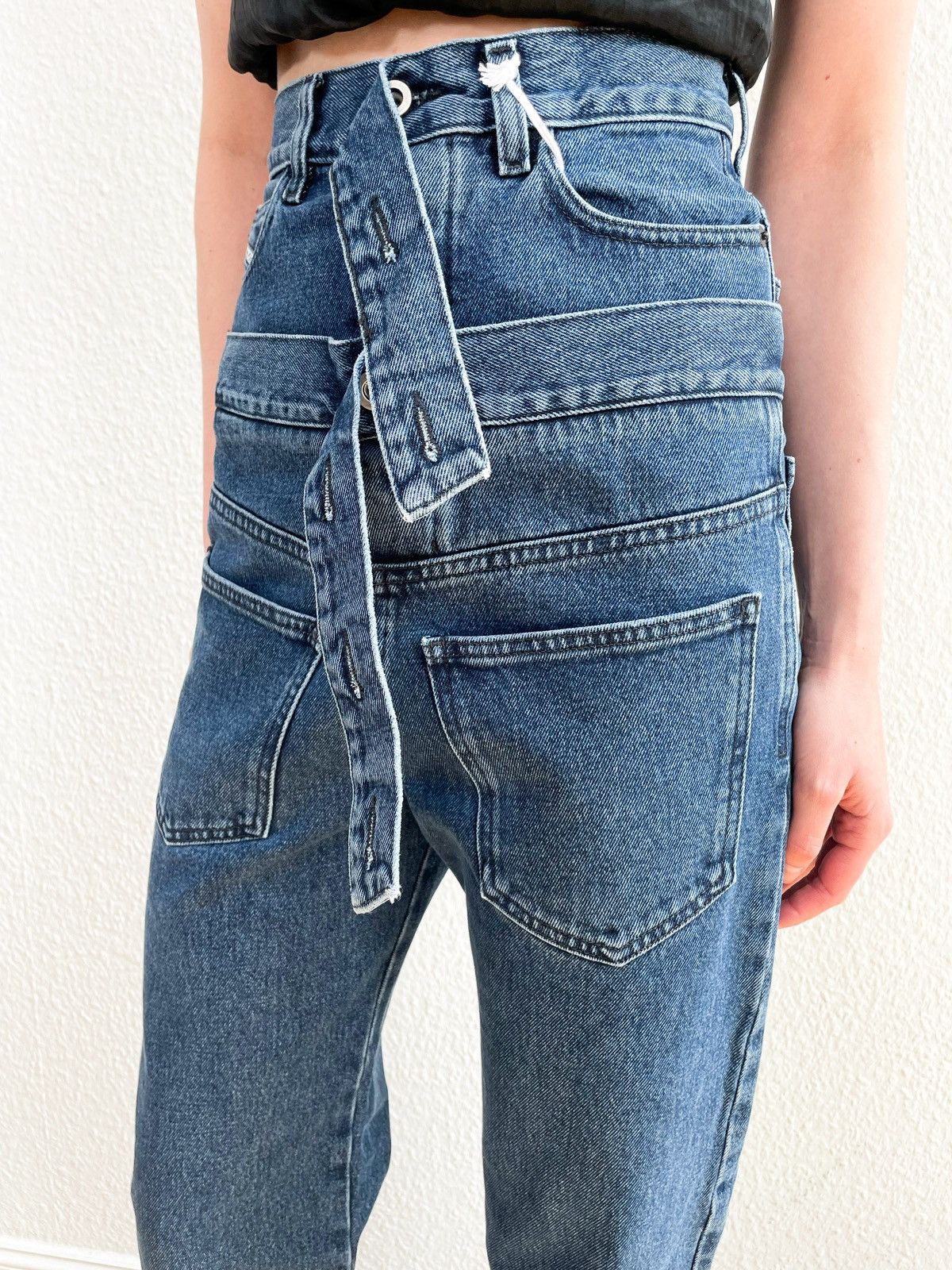 Anonymous Club Diesel red tag blue Shayne Oliver Editon embedded belt jeans Size US 26 / EU 42 - 8 Thumbnail