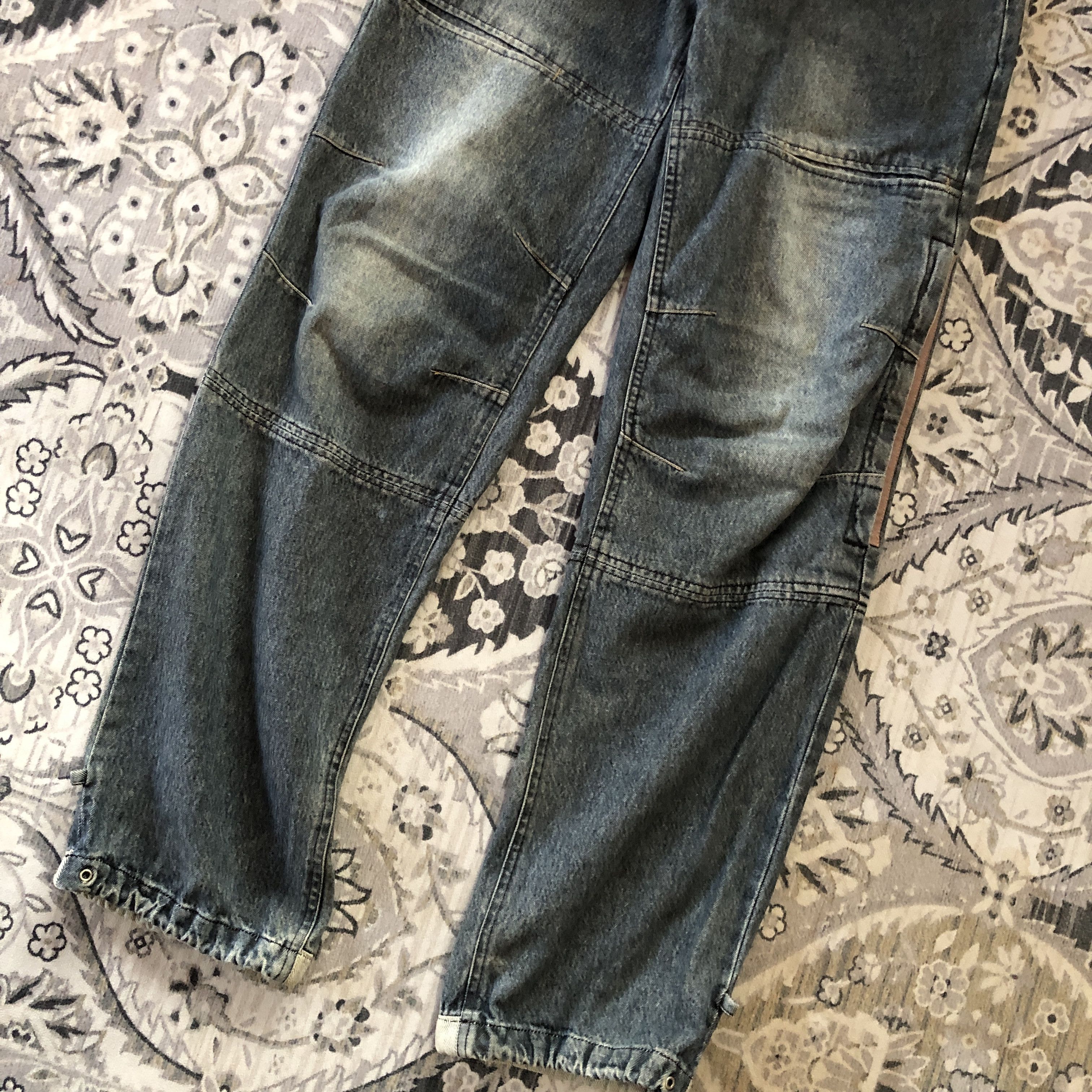 Japanese Brand Y2k White Jeans by Mcylo Baggy Denim Carpenter jeans Size US 30 / EU 46 - 2 Thumbnail