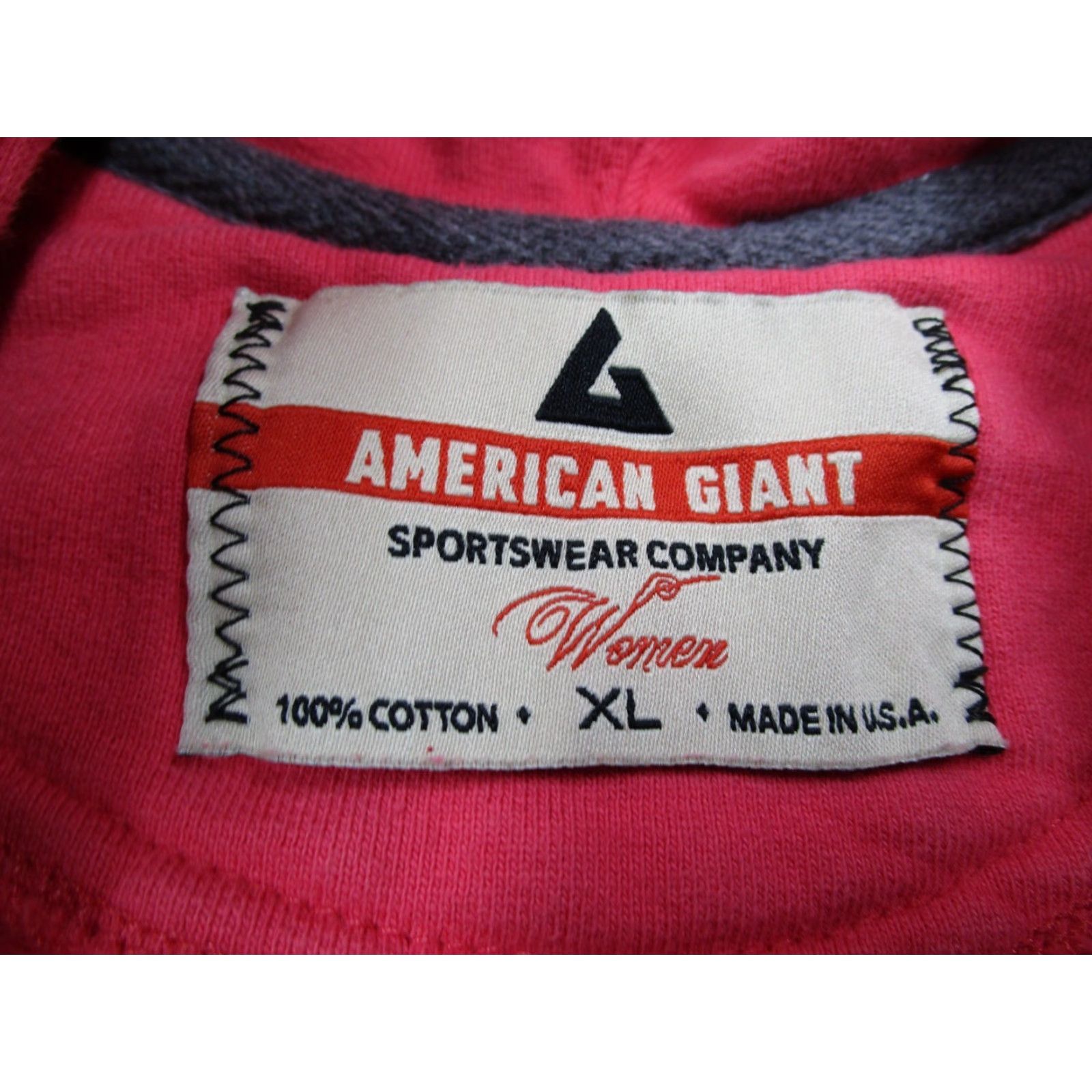 Vintage VINTAGE American Giant Women's Jacket XL Pink Full Zip Hoodie Cotton Casual Smart Made in USA Size XL / US 12-14 / IT 48-50 - 2 Thumbnail