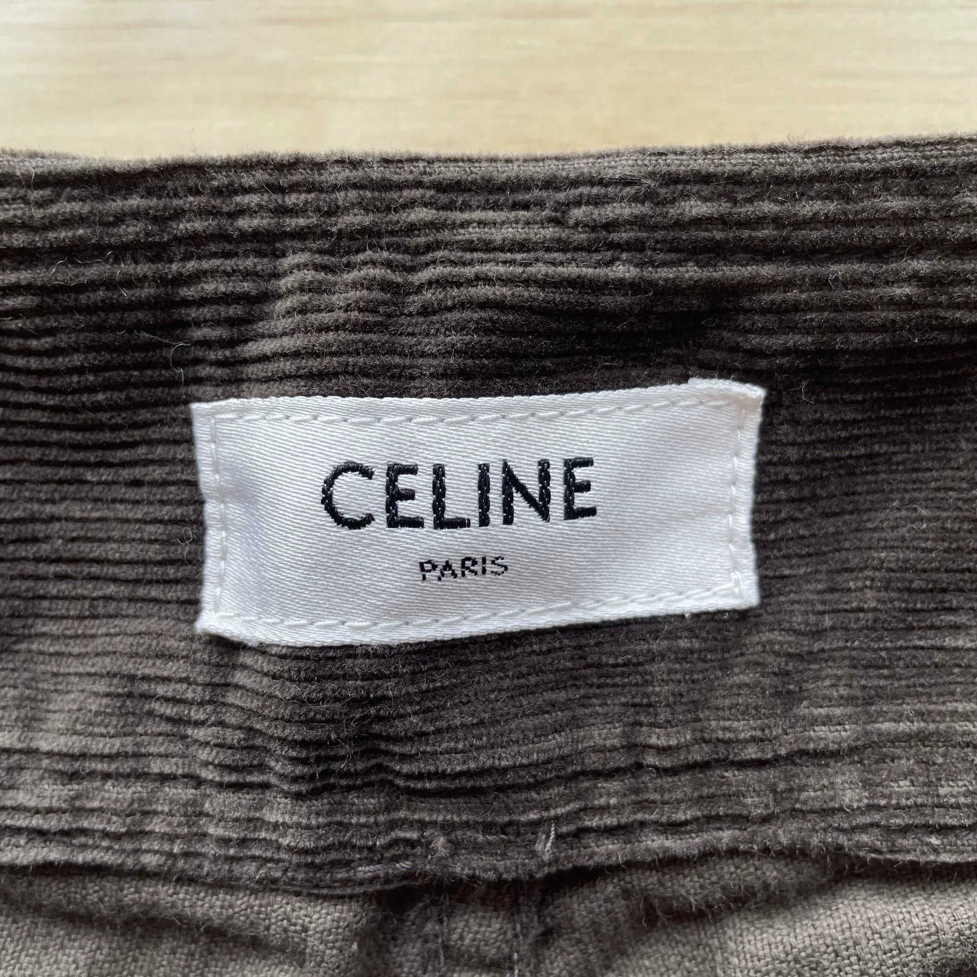 Celine CELINE 99 New Corduroy SL Pants Women's Brown 28 Zipper Belt Size 28" / US 6 / IT 42 - 5 Thumbnail