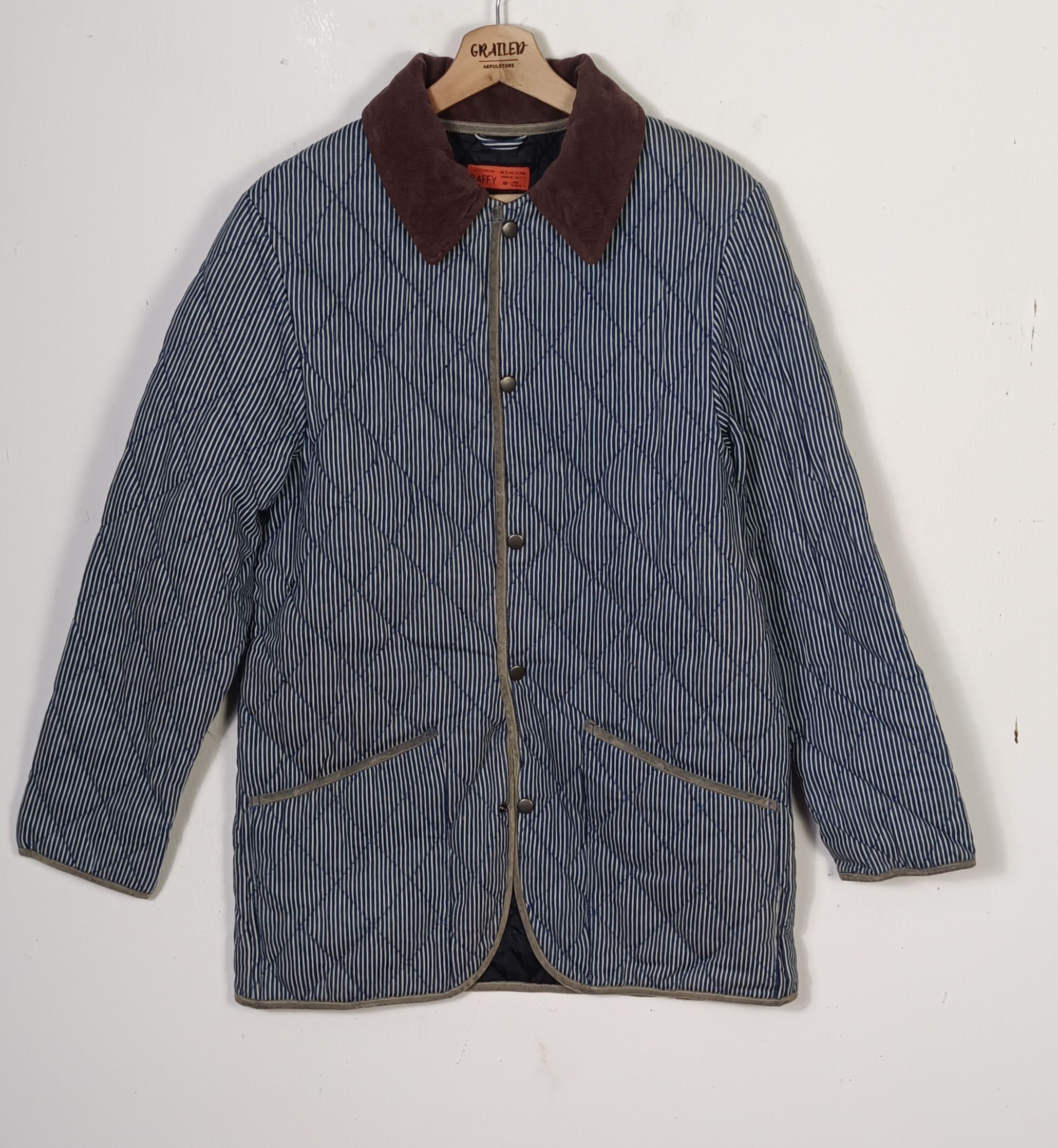 Japanese Brand × Vintage Baffy Hickory Lined Button Chore Jacket Size US M / EU 48-50 / 2 - 1 Thumbnail